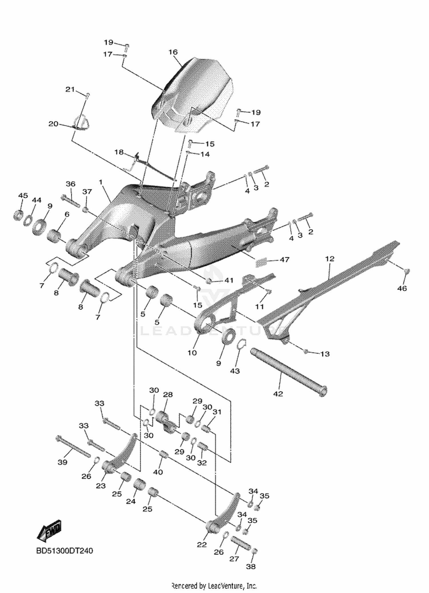 24 REAR ARM