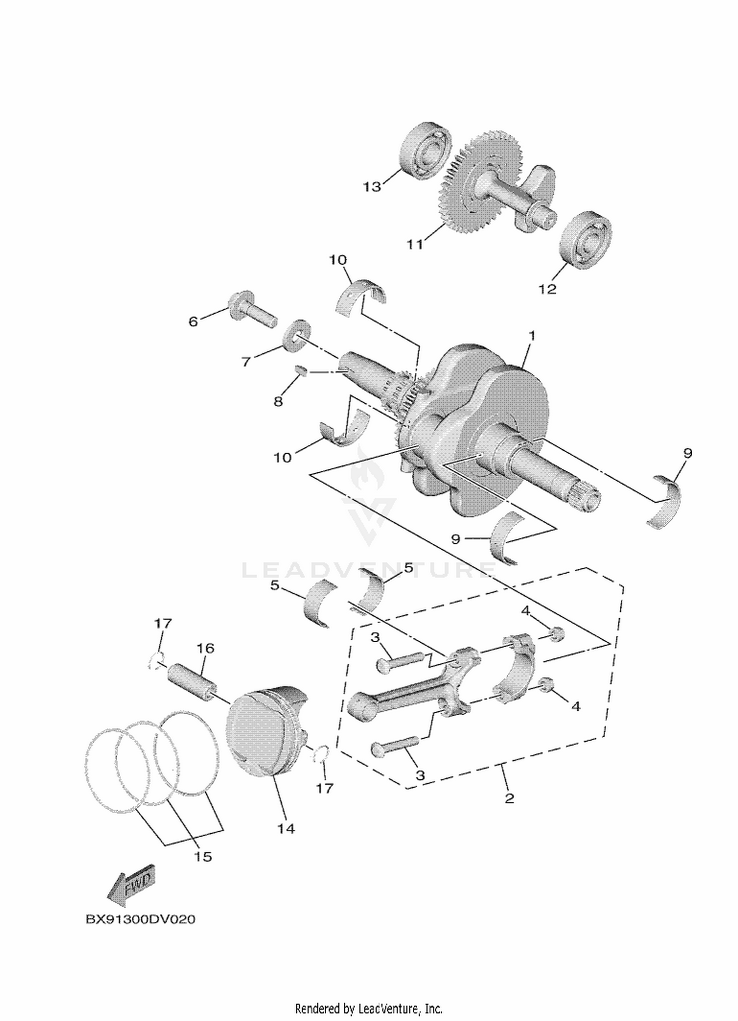 02 CRANKSHAFT  PISTON