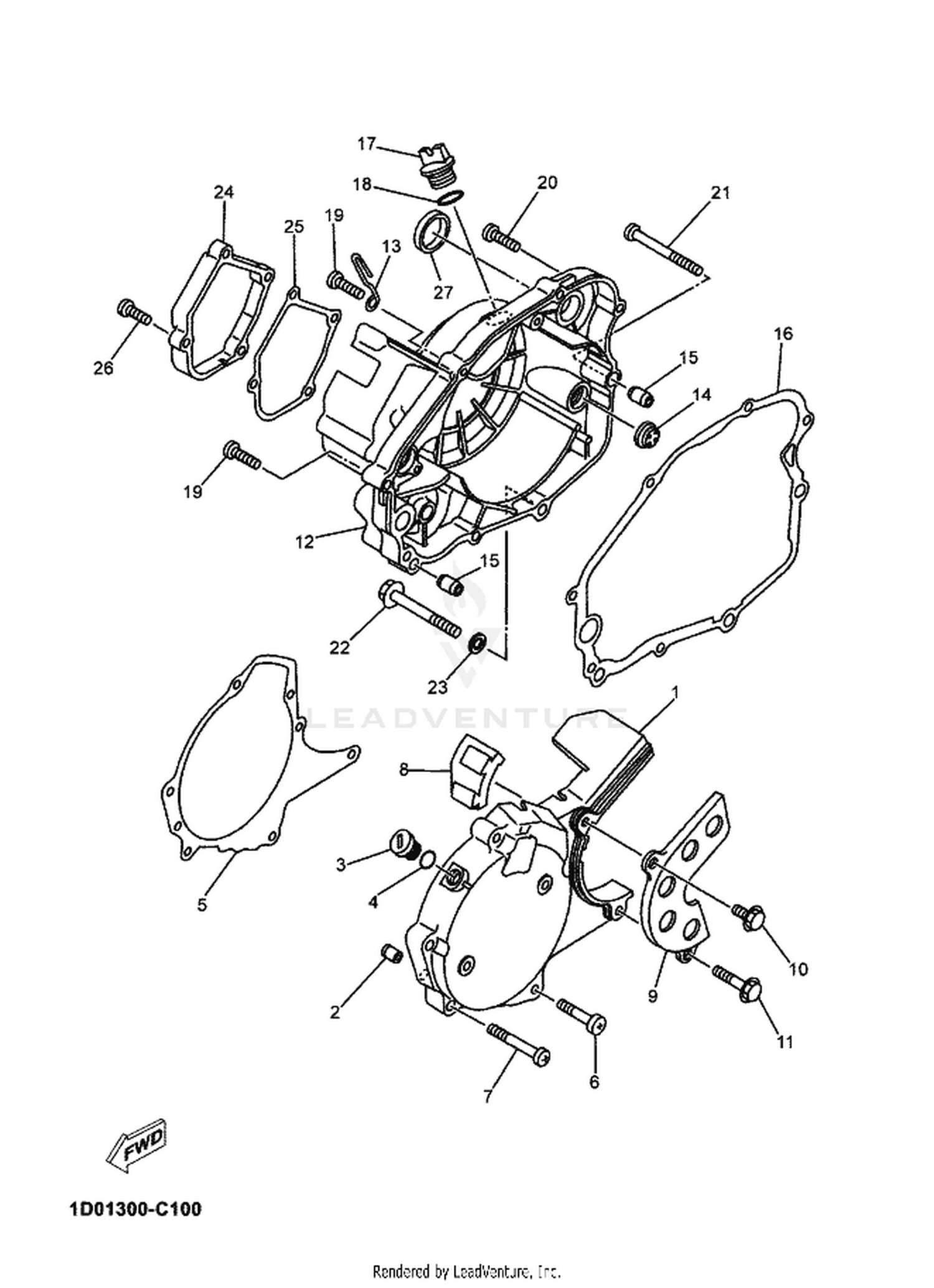 10 CRANKCASE COVER 1