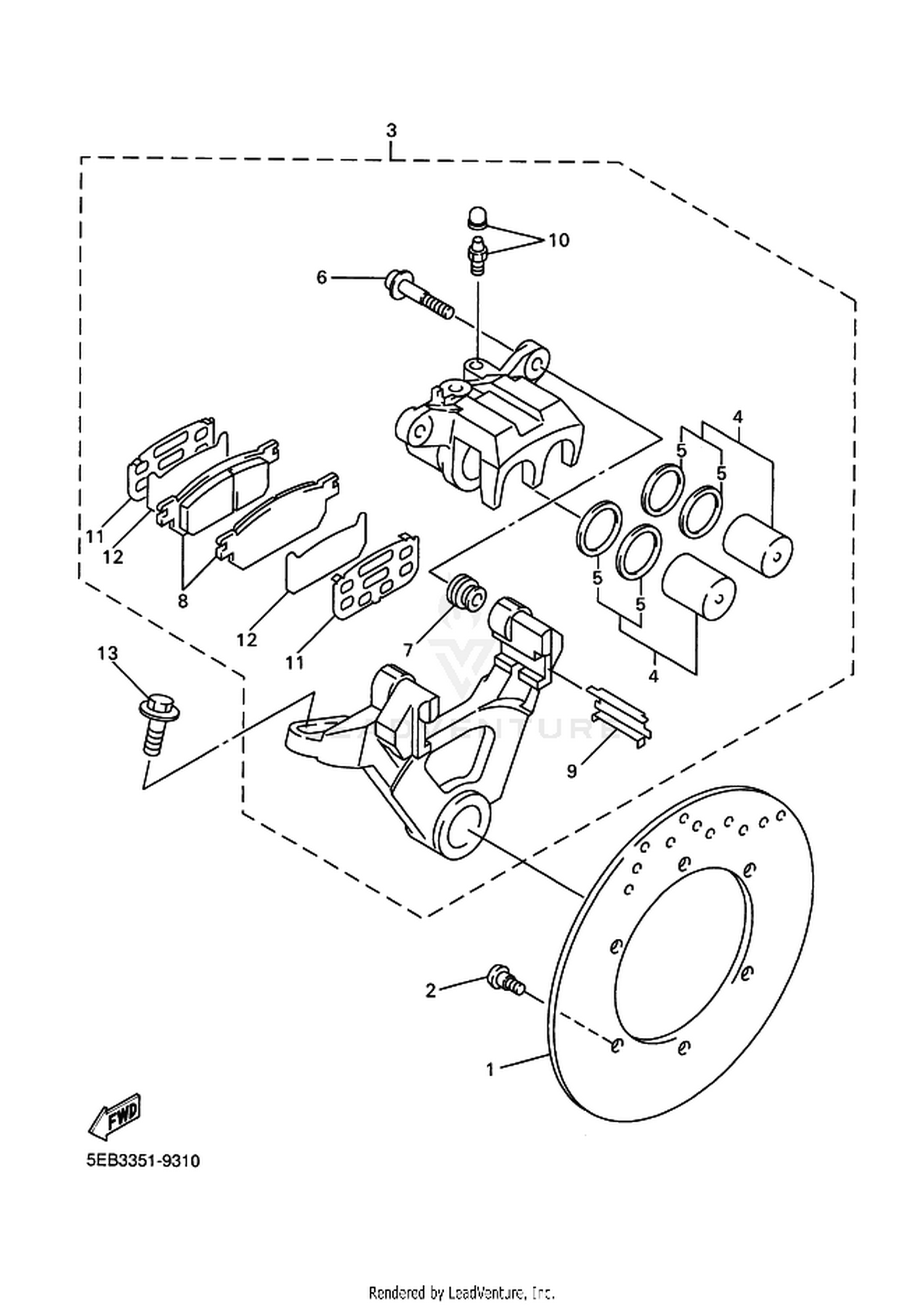 31 REAR BRAKE CALIPER