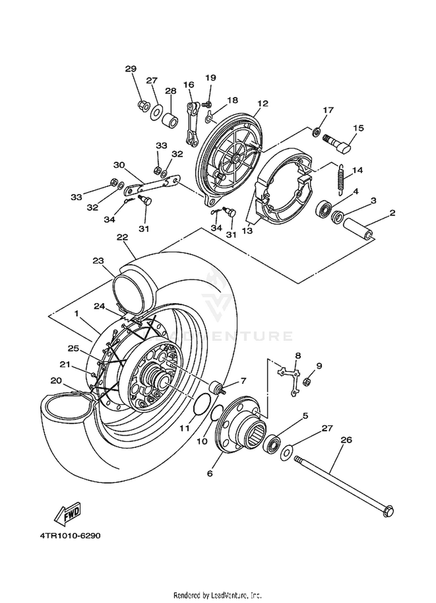 29 REAR WHEEL
