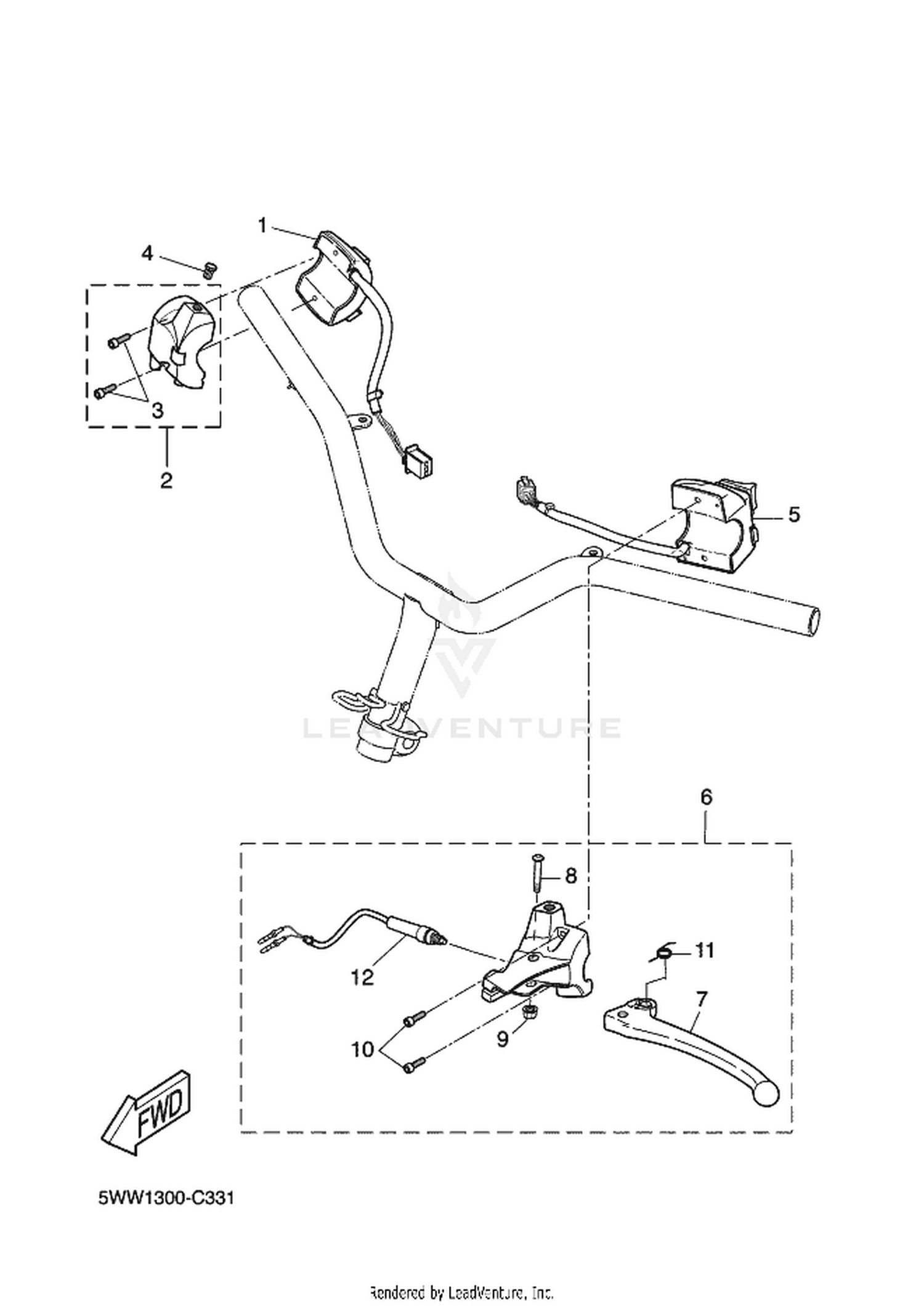 33 HANDLE SWITCH  LEVER