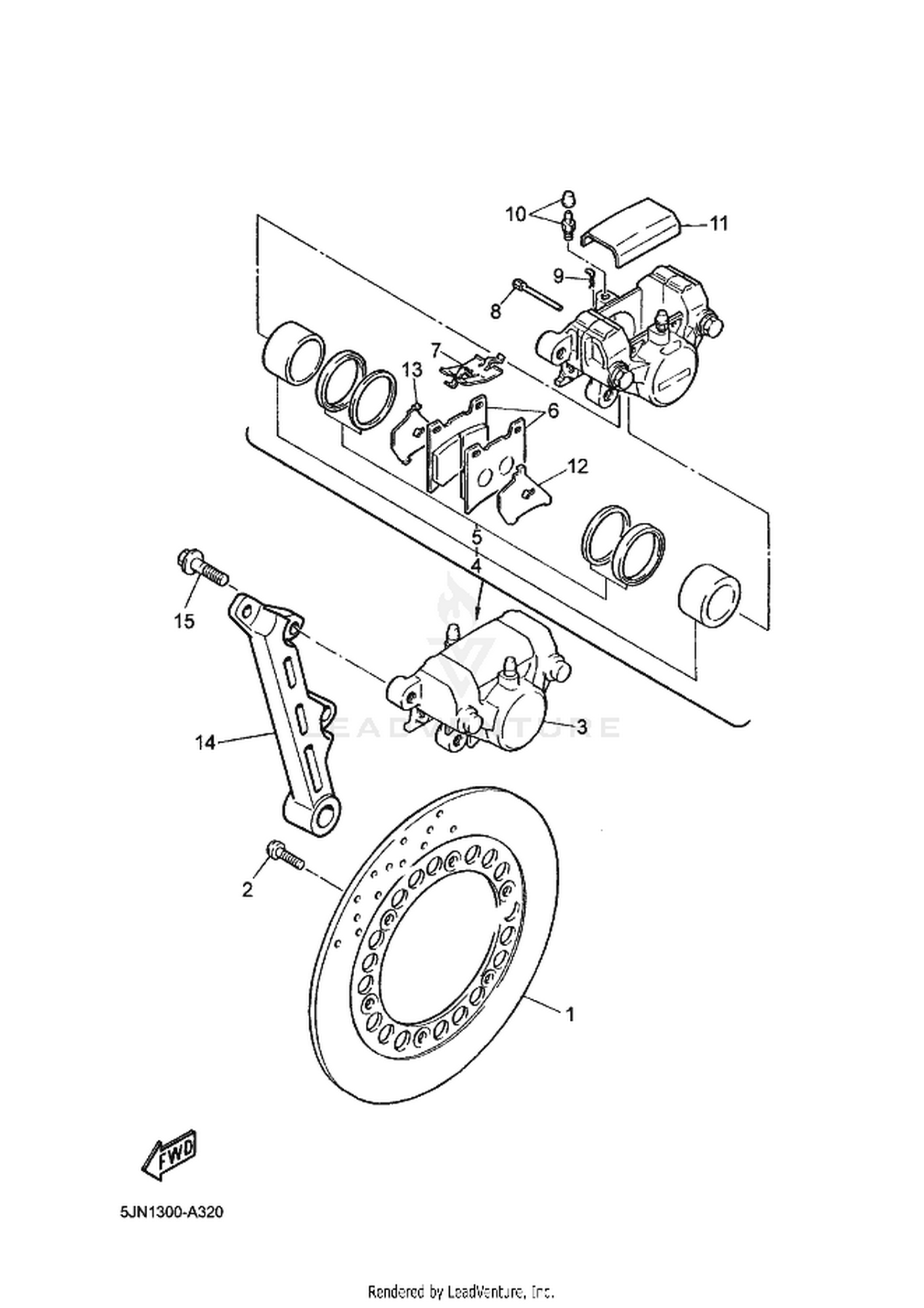 33 REAR BRAKE CALIPER