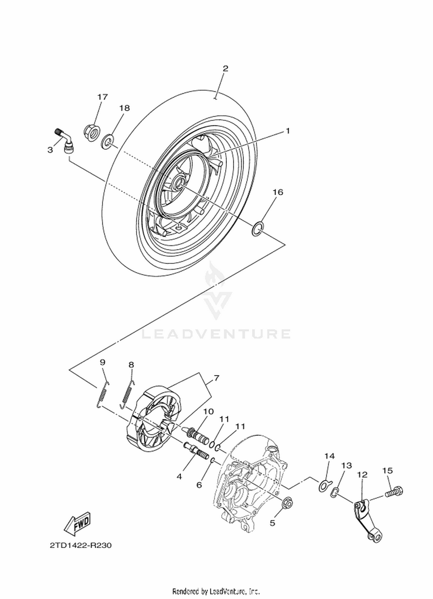 22 REAR WHEEL