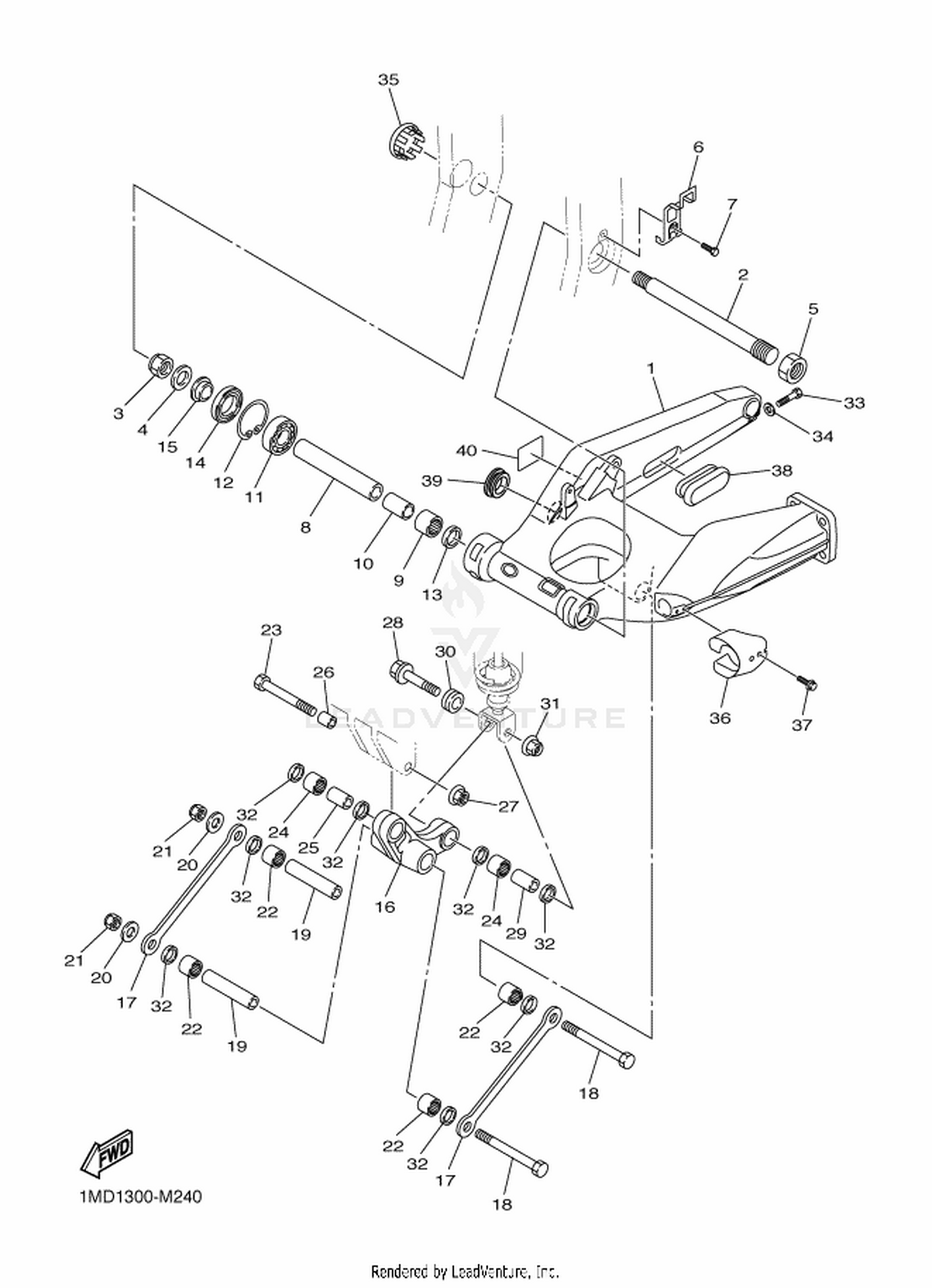 24 REAR ARM