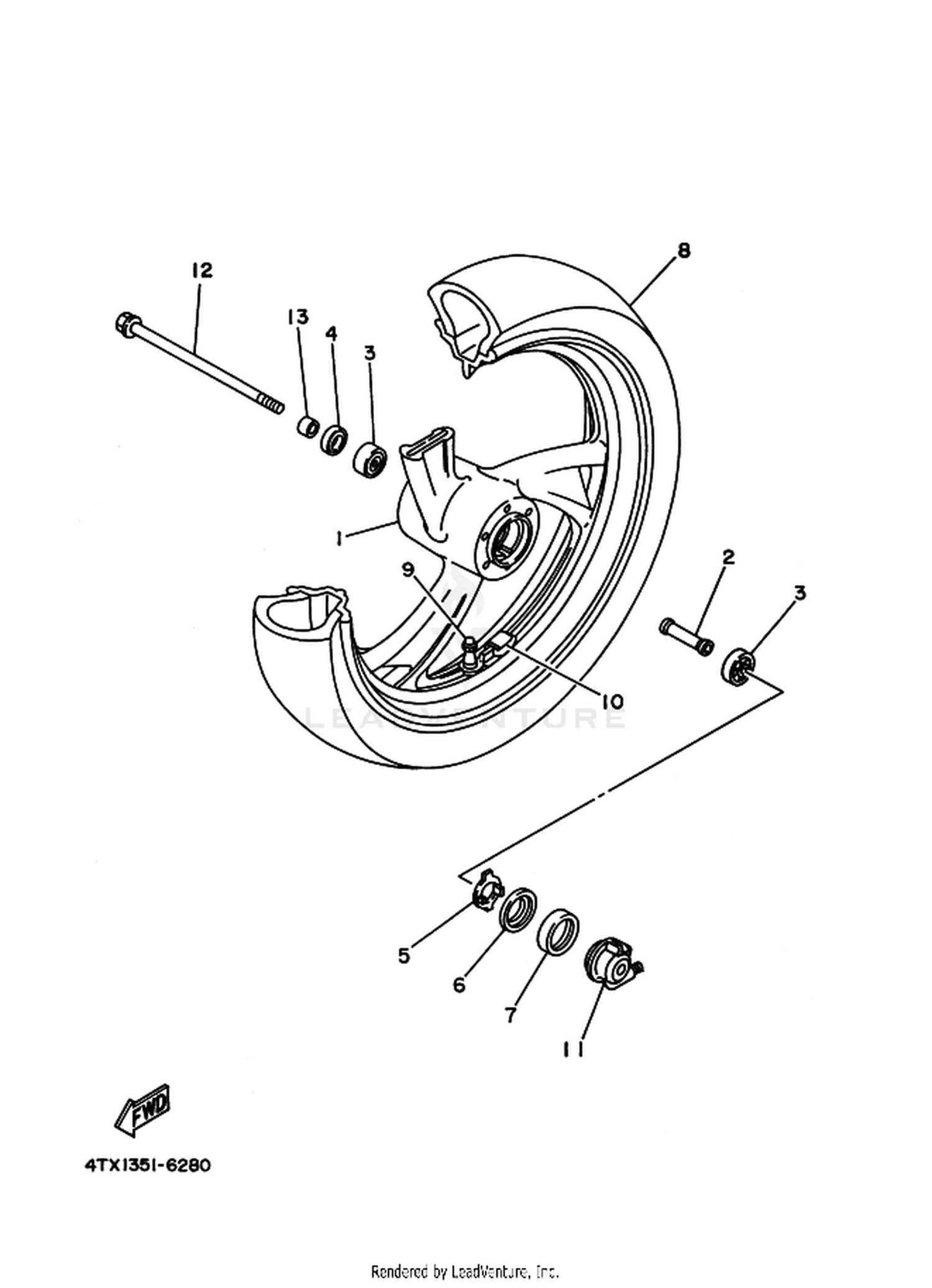 28 FRONT WHEEL