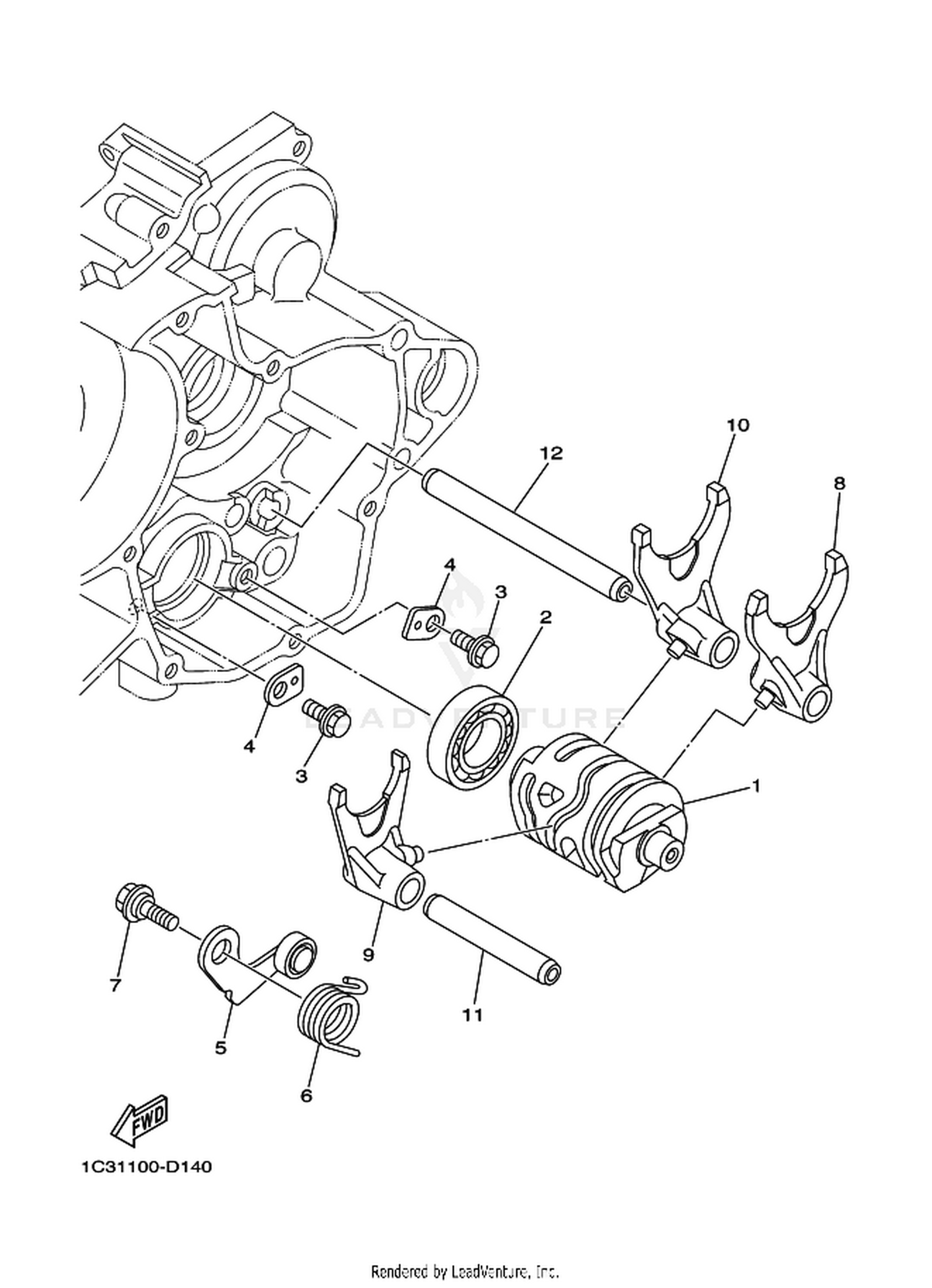 14 SHIFT CAM  FORK