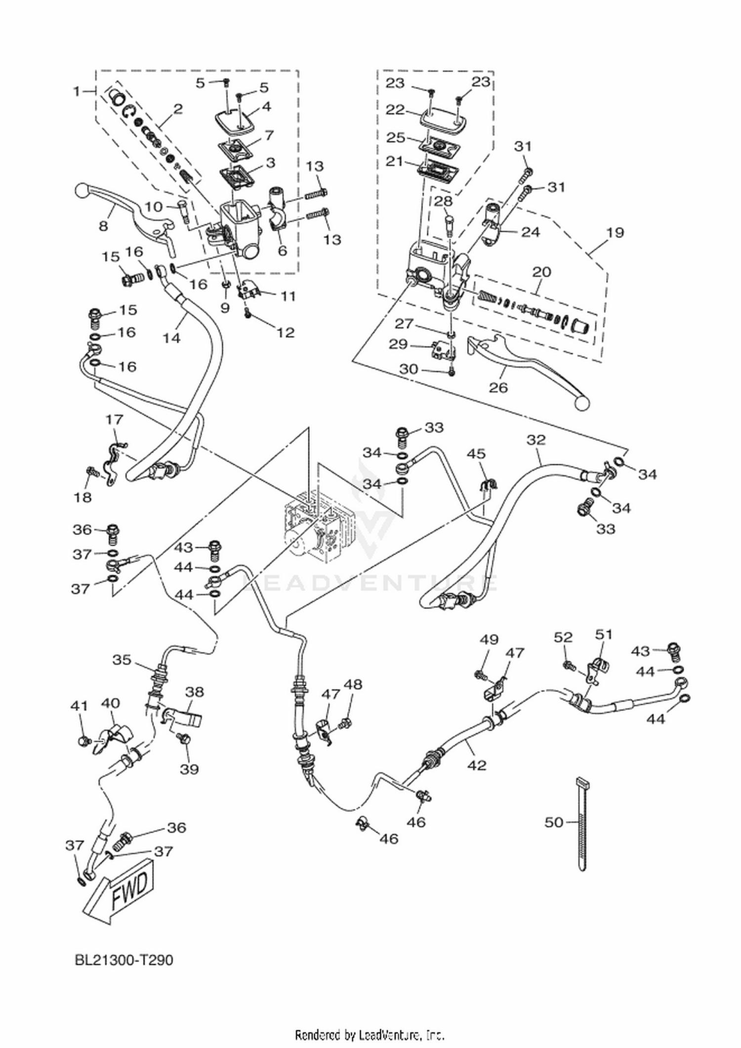 29 M. CYLINDER FOR DISK BRAKE