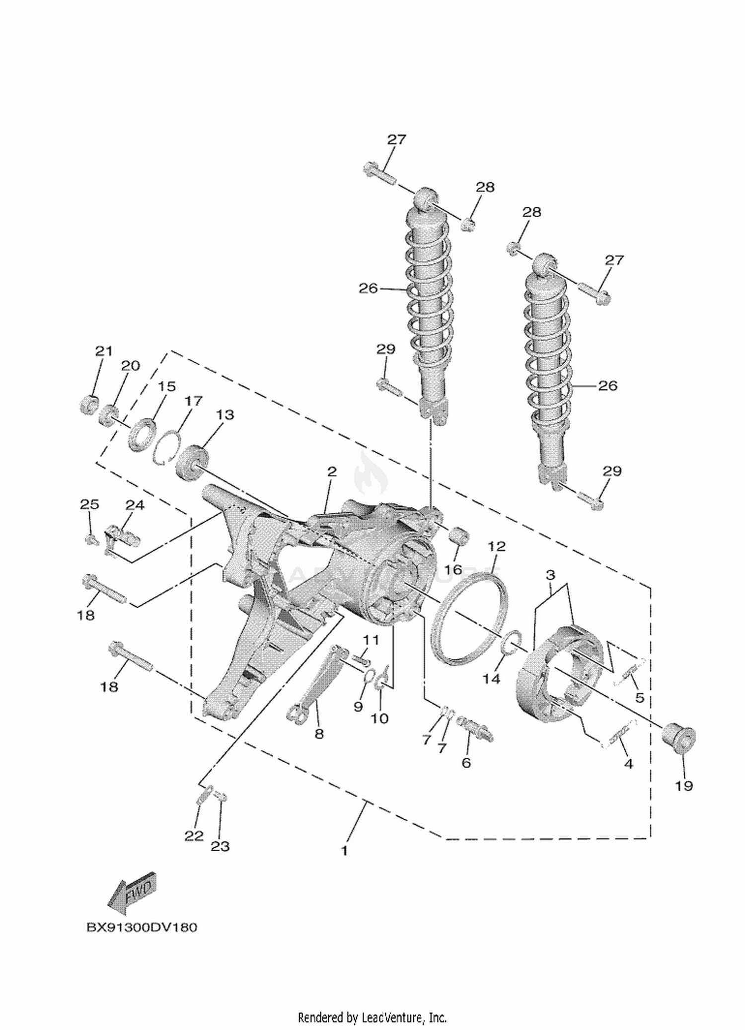 18 REAR ARM & SUSPENSION