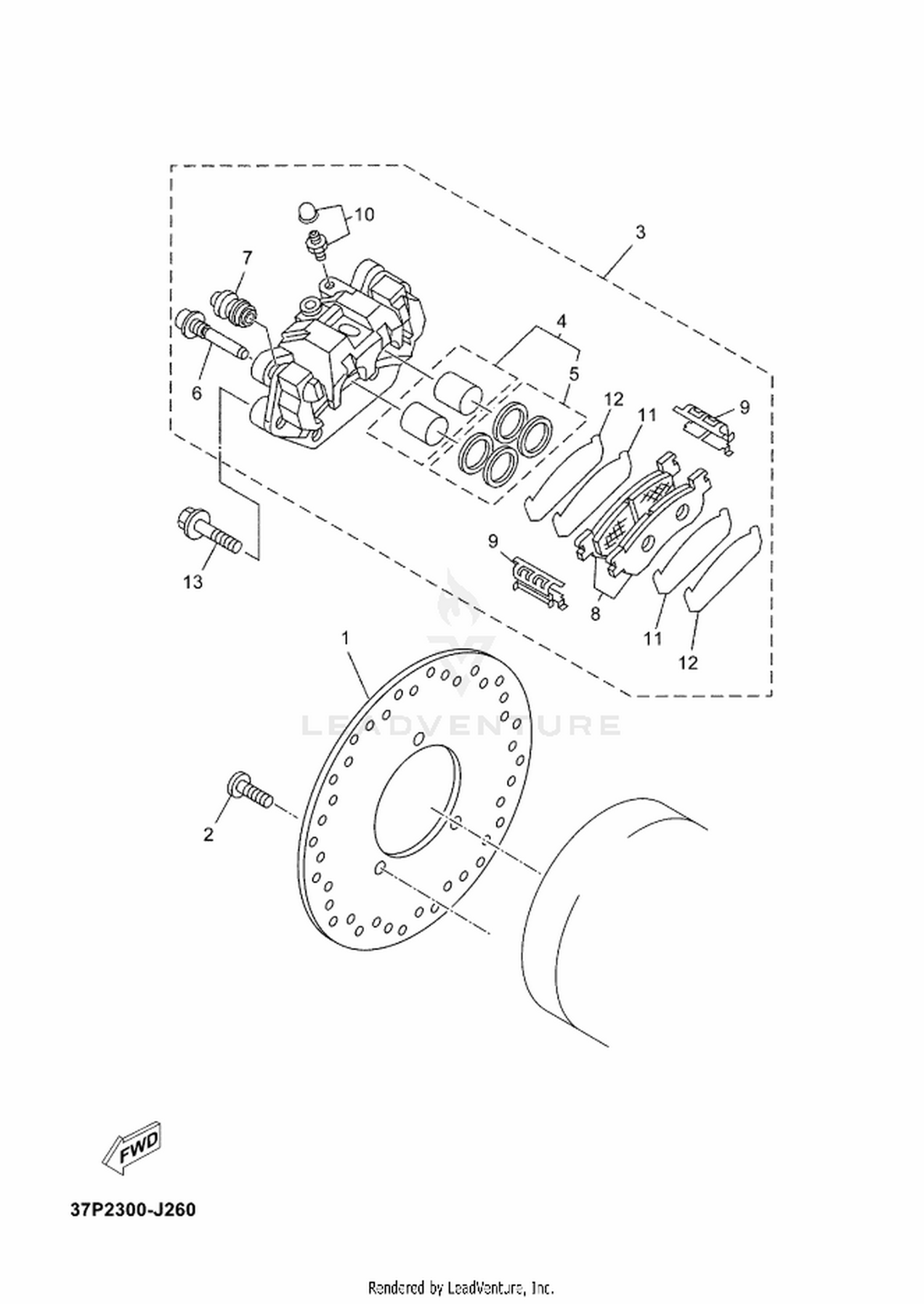 26 REAR BRAKE CALIPER