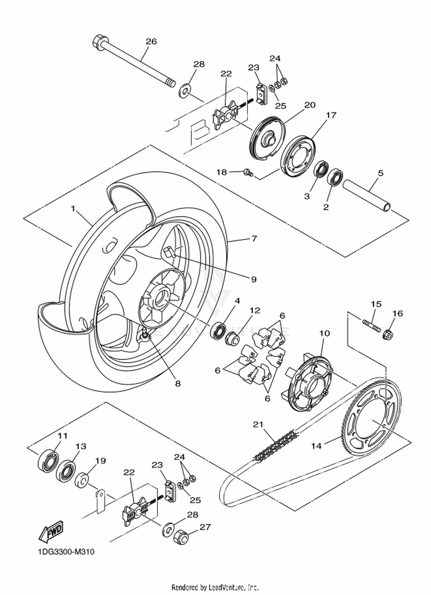 31 REAR WHEEL