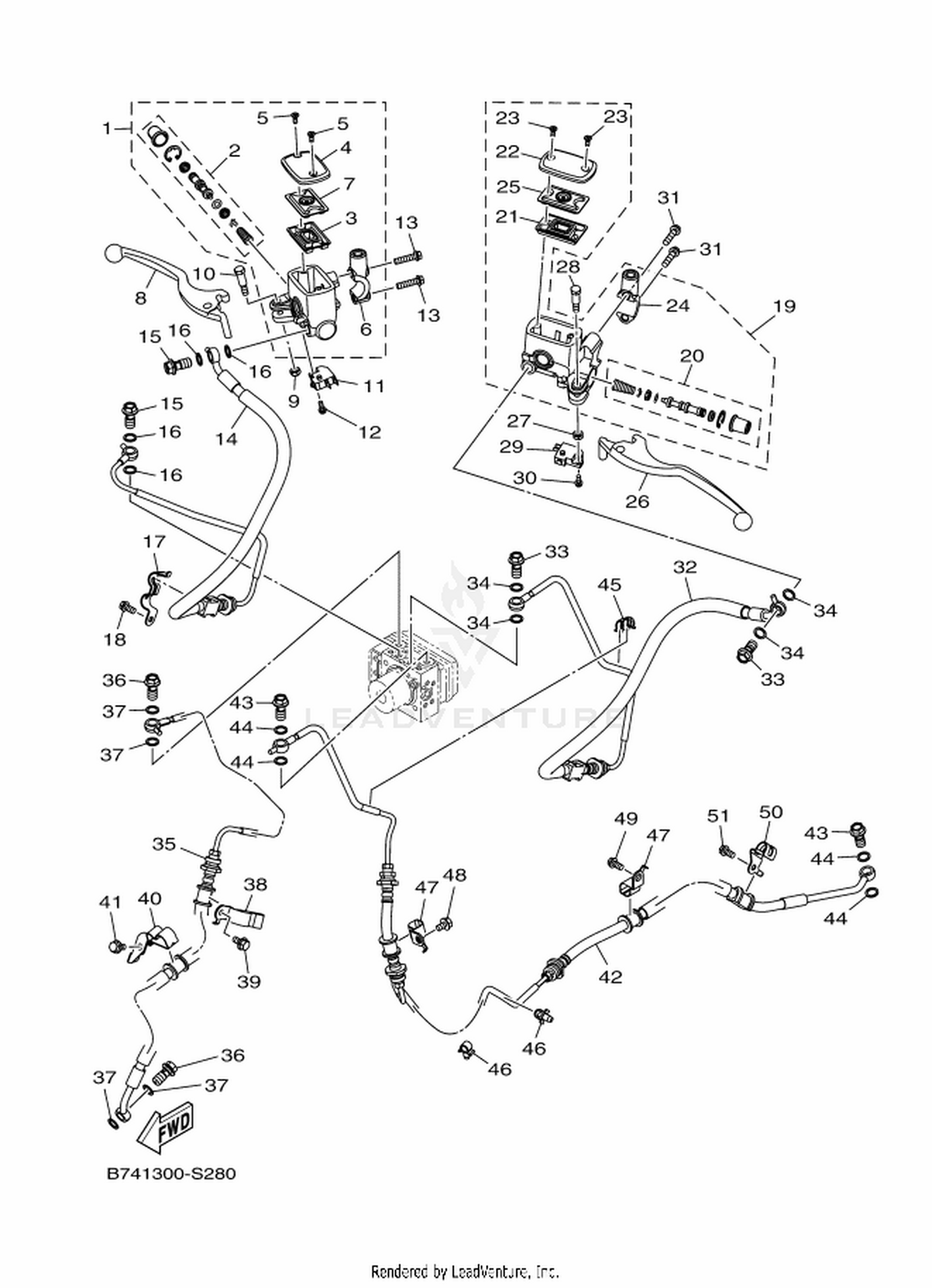 28 M. CYLINDER FOR DISK BRAKE