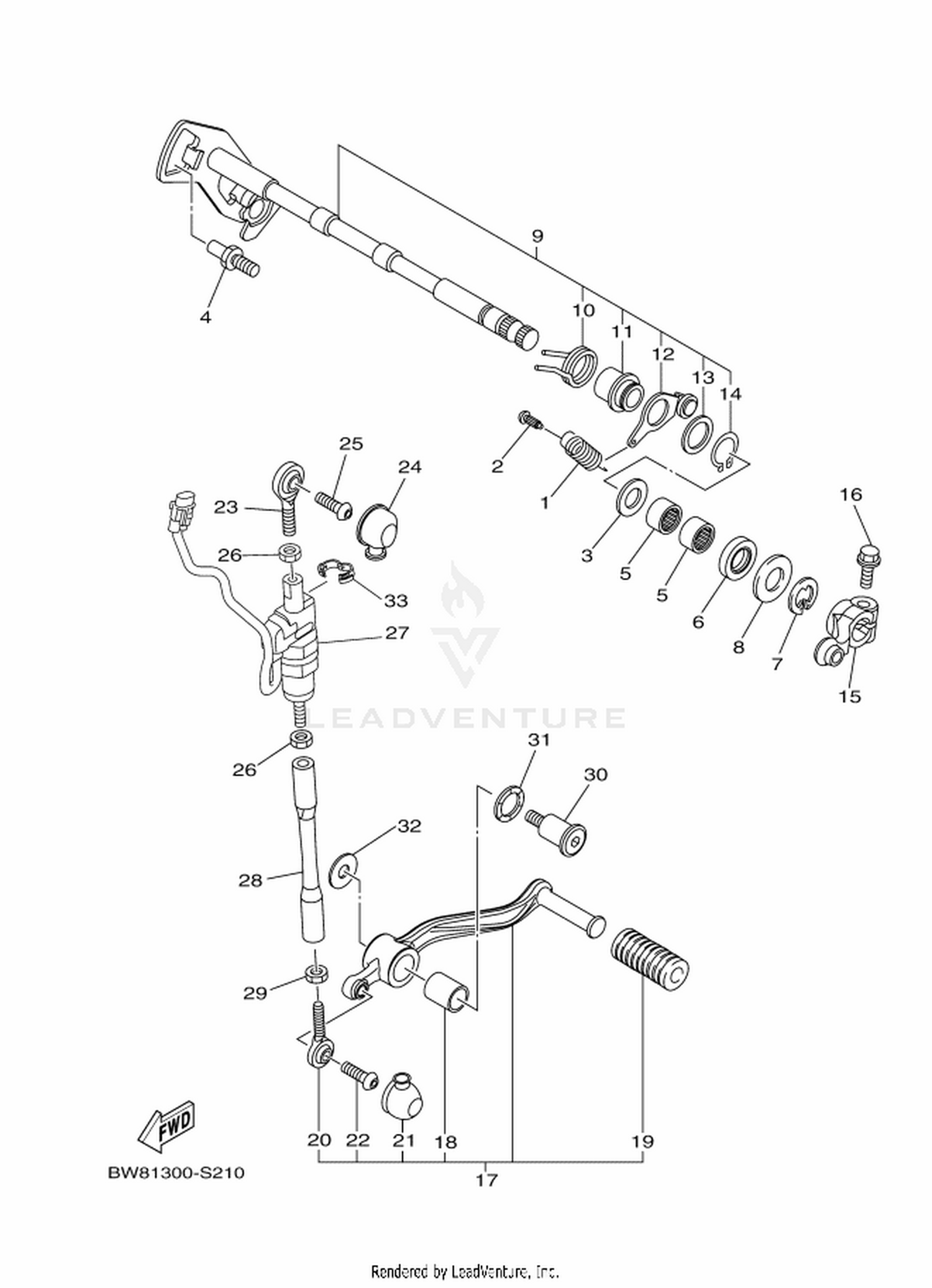 21 SHIFT SHAFT