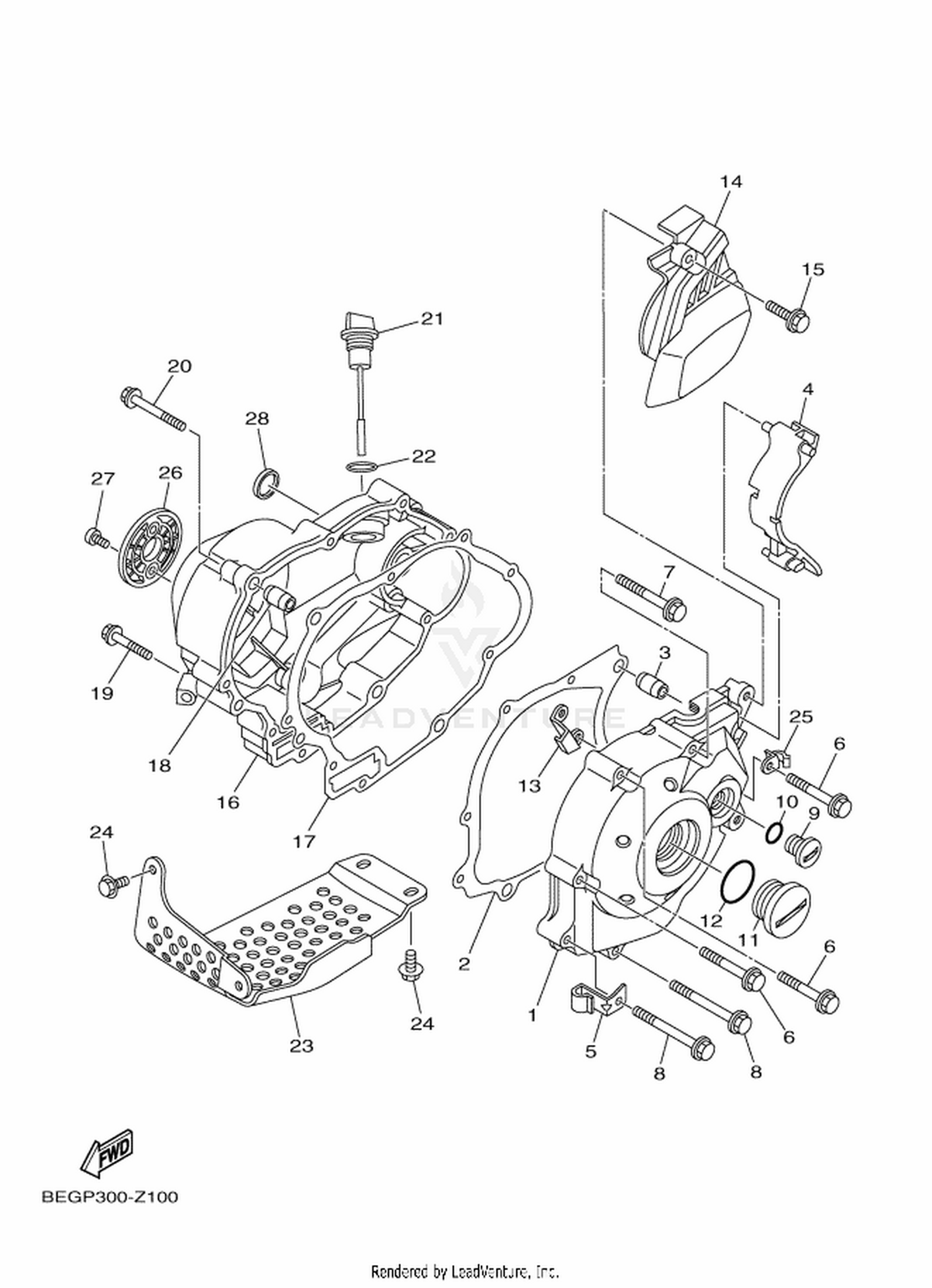 10 CRANKCASE COVER 1