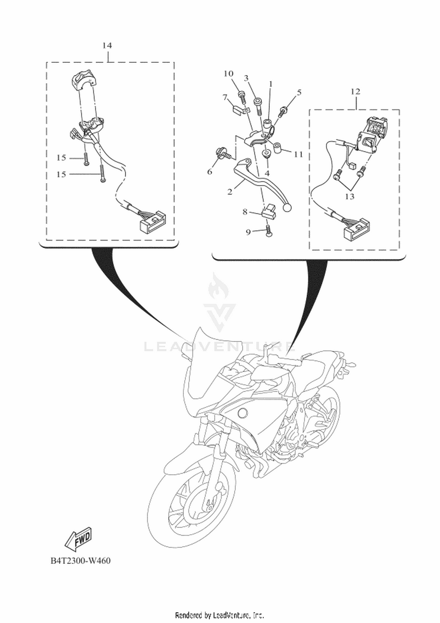 46 HANDLE SWITCH  LEVER