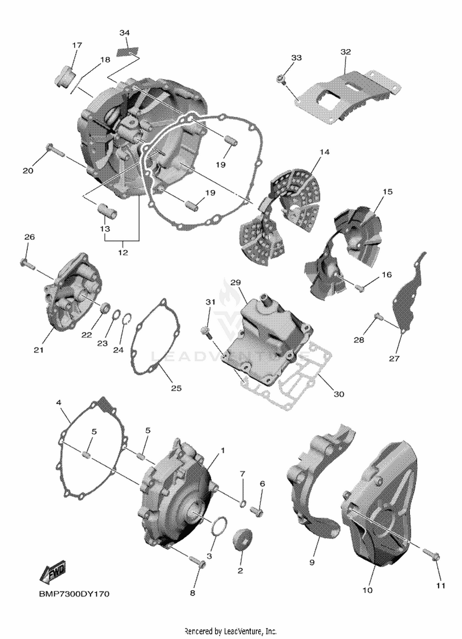 17 CRANKCASE COVER 1
