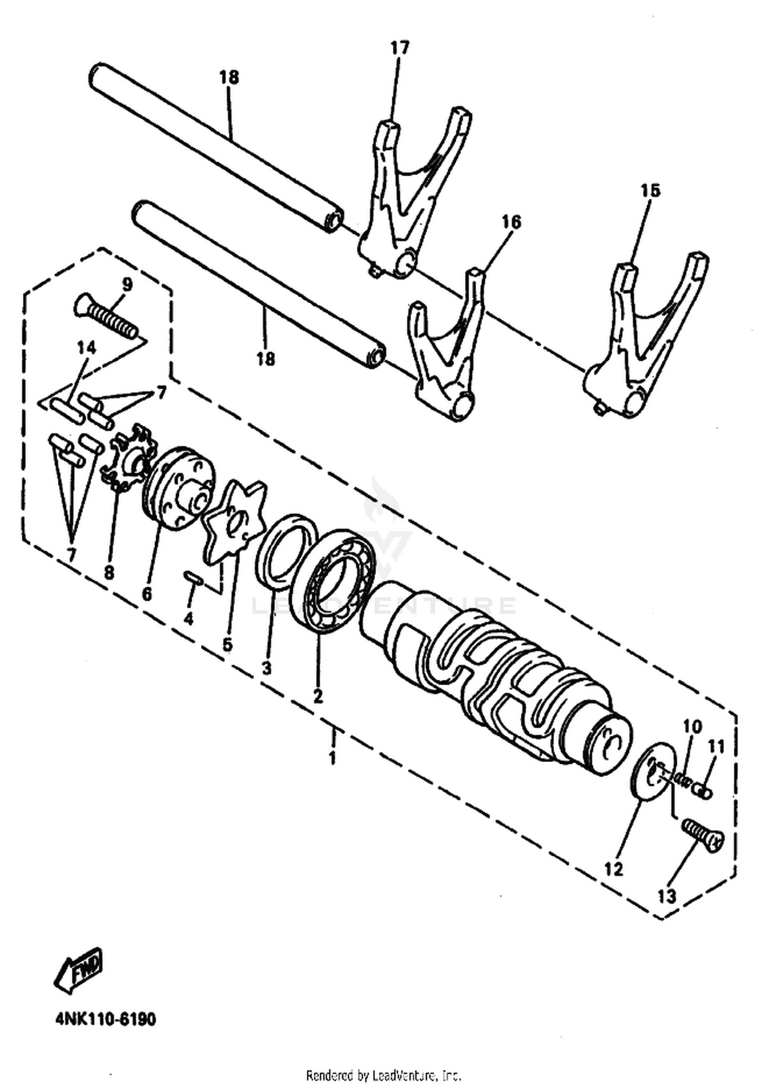 18 SHIFT CAM  FORK