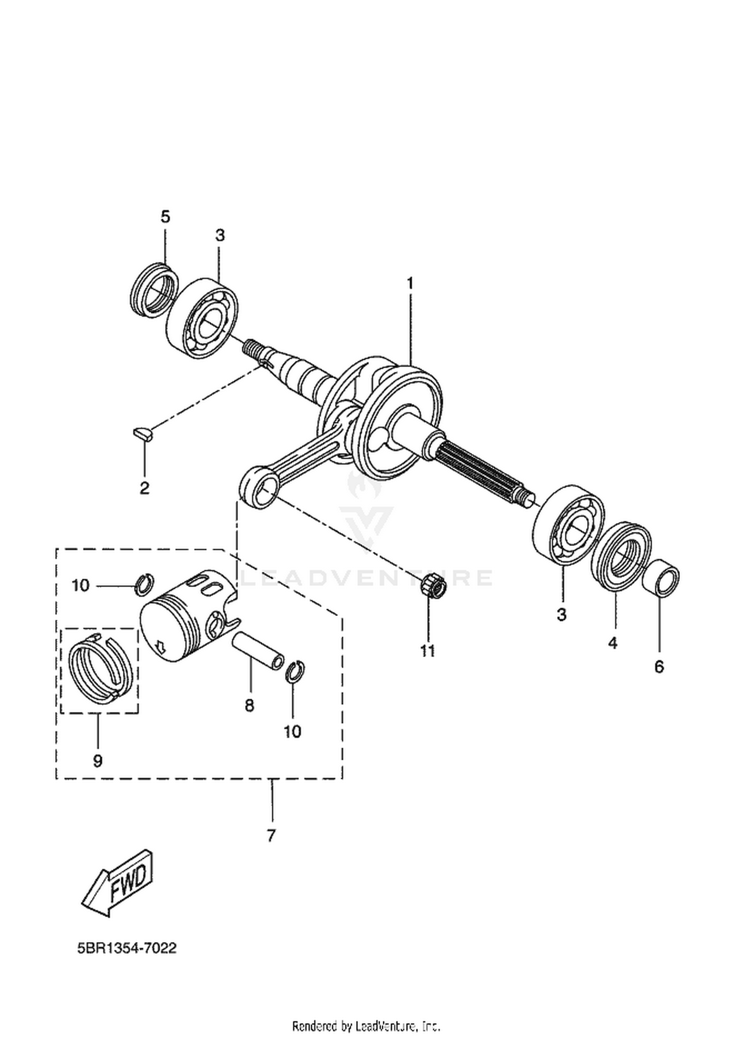 02 CRANKSHAFT  PISTON