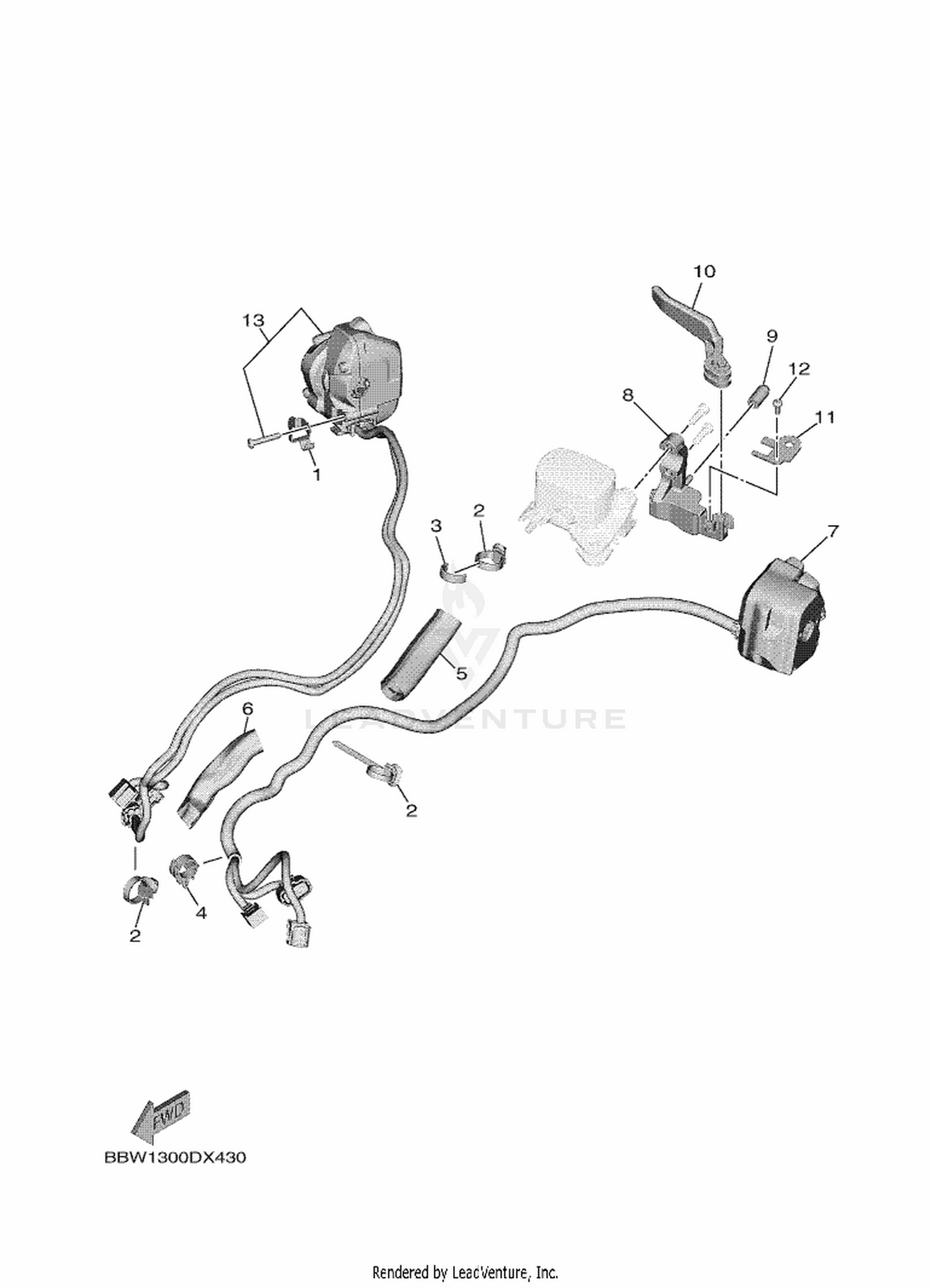 43 HANDLE SWITCH & LEVER