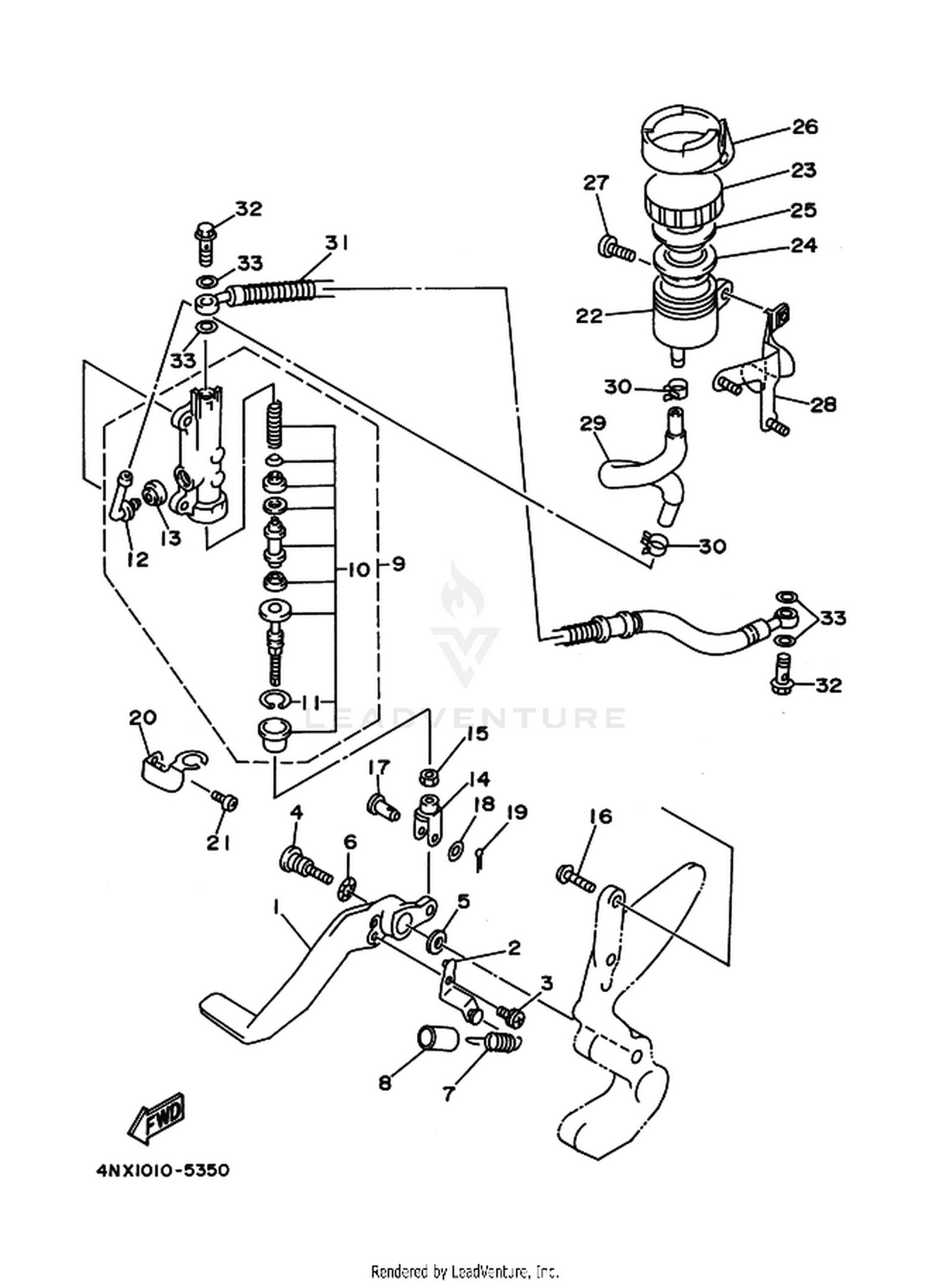 35 REAR MASTER CYLINDER