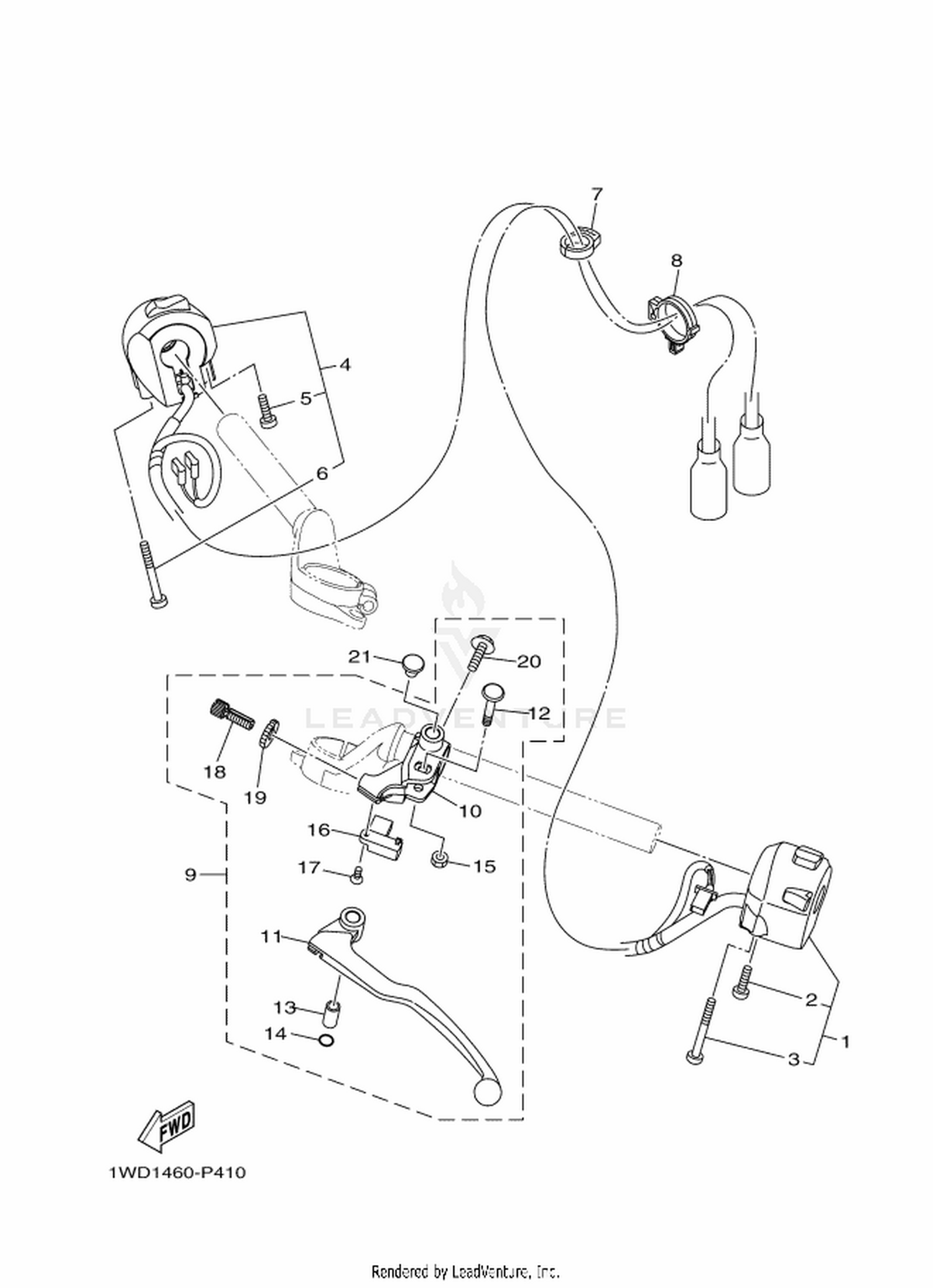41 HANDLE SWITCH  LEVER