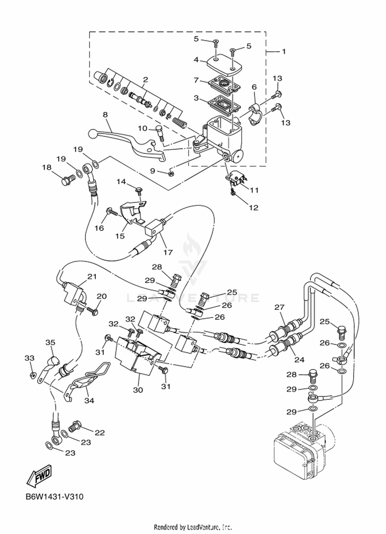 31 FRONT MASTER CYLINDER