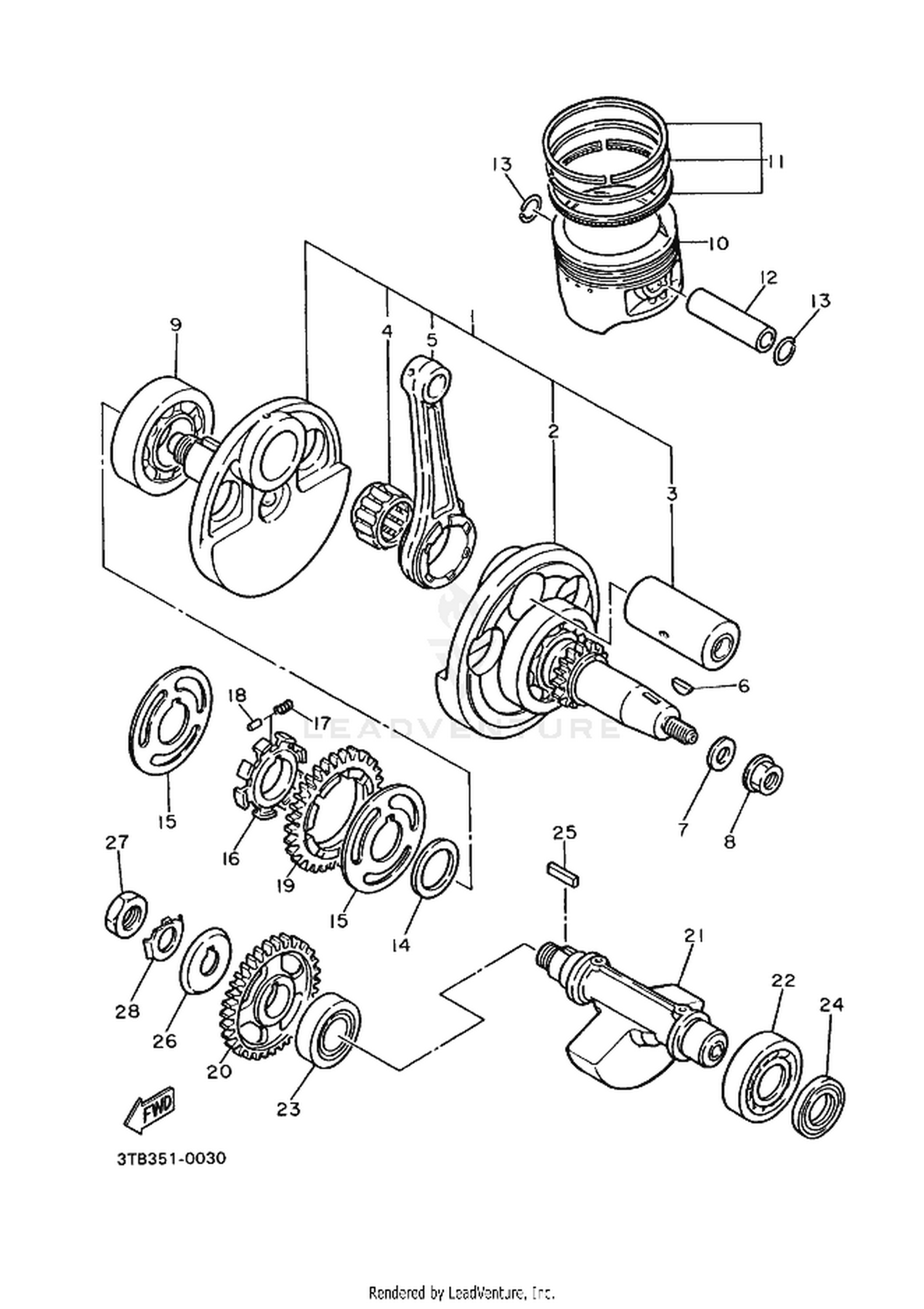 03 CRANKSHAFT  PISTON