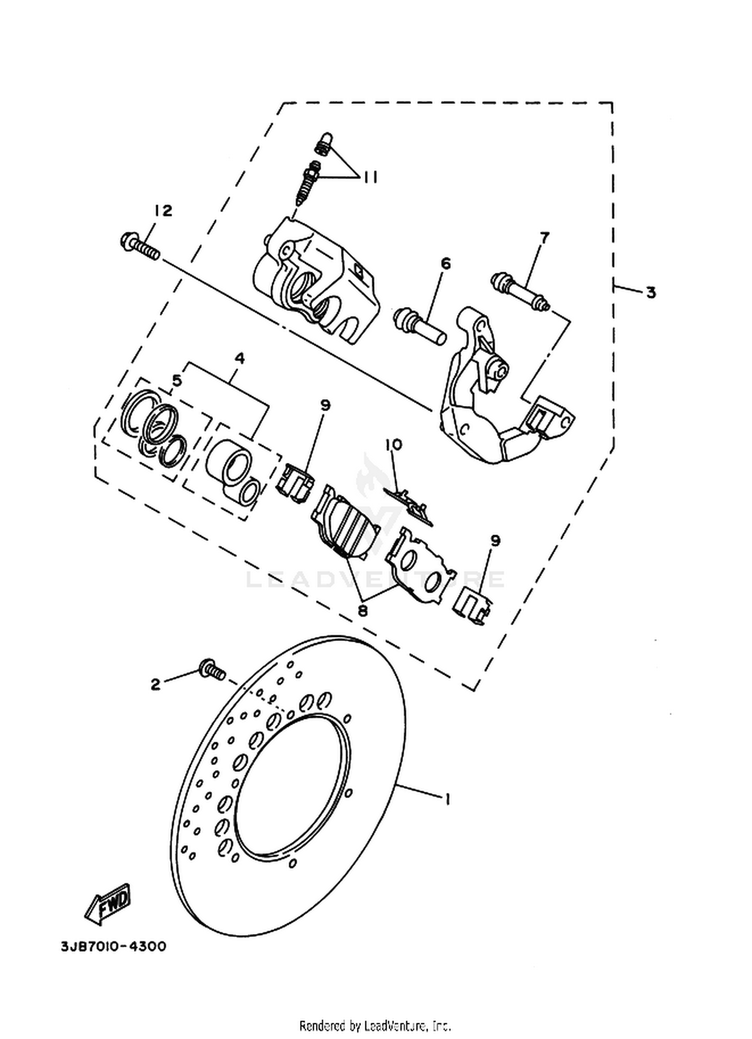 29 FRONT BRAKE CALIPER