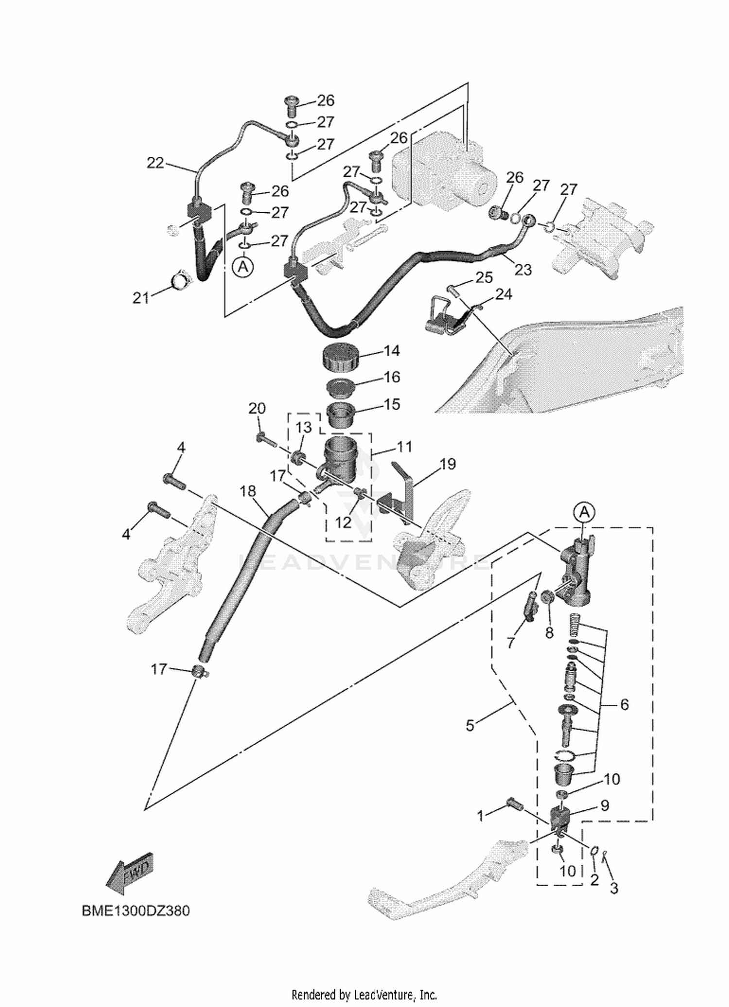 38 REAR MASTER CYLINDER