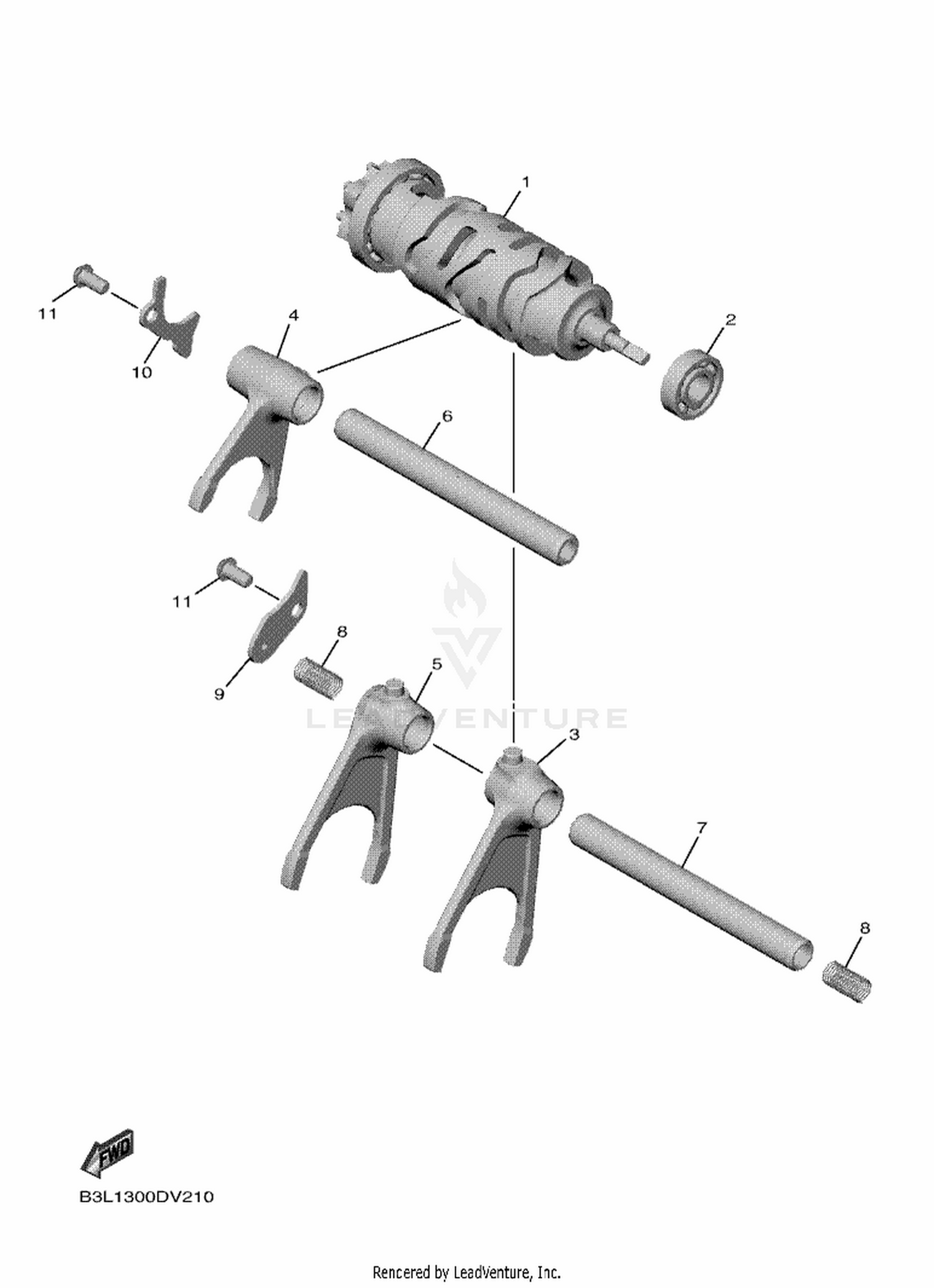 21 SHIFT CAM  FORK