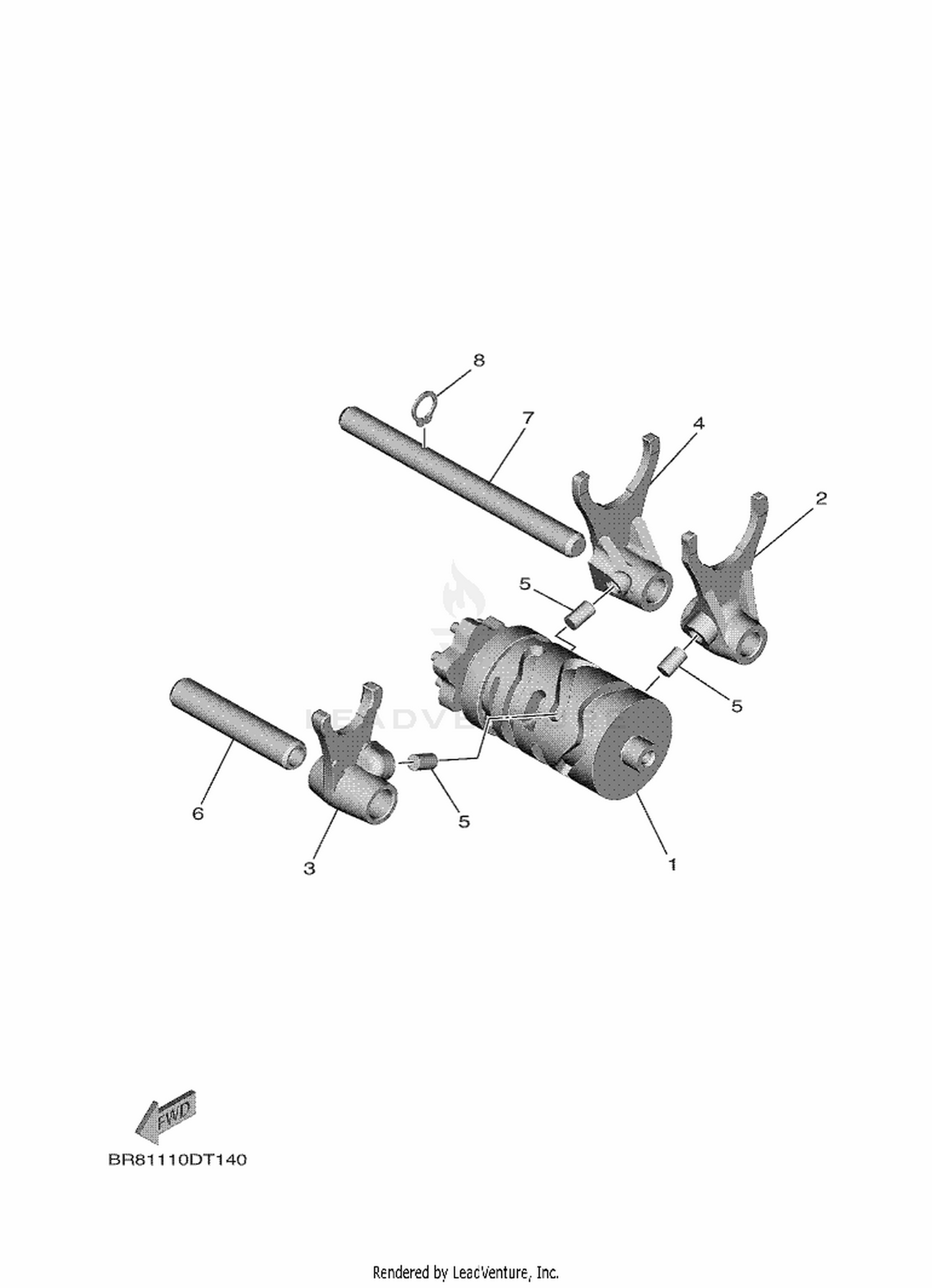 15 SHIFT CAM  FORK
