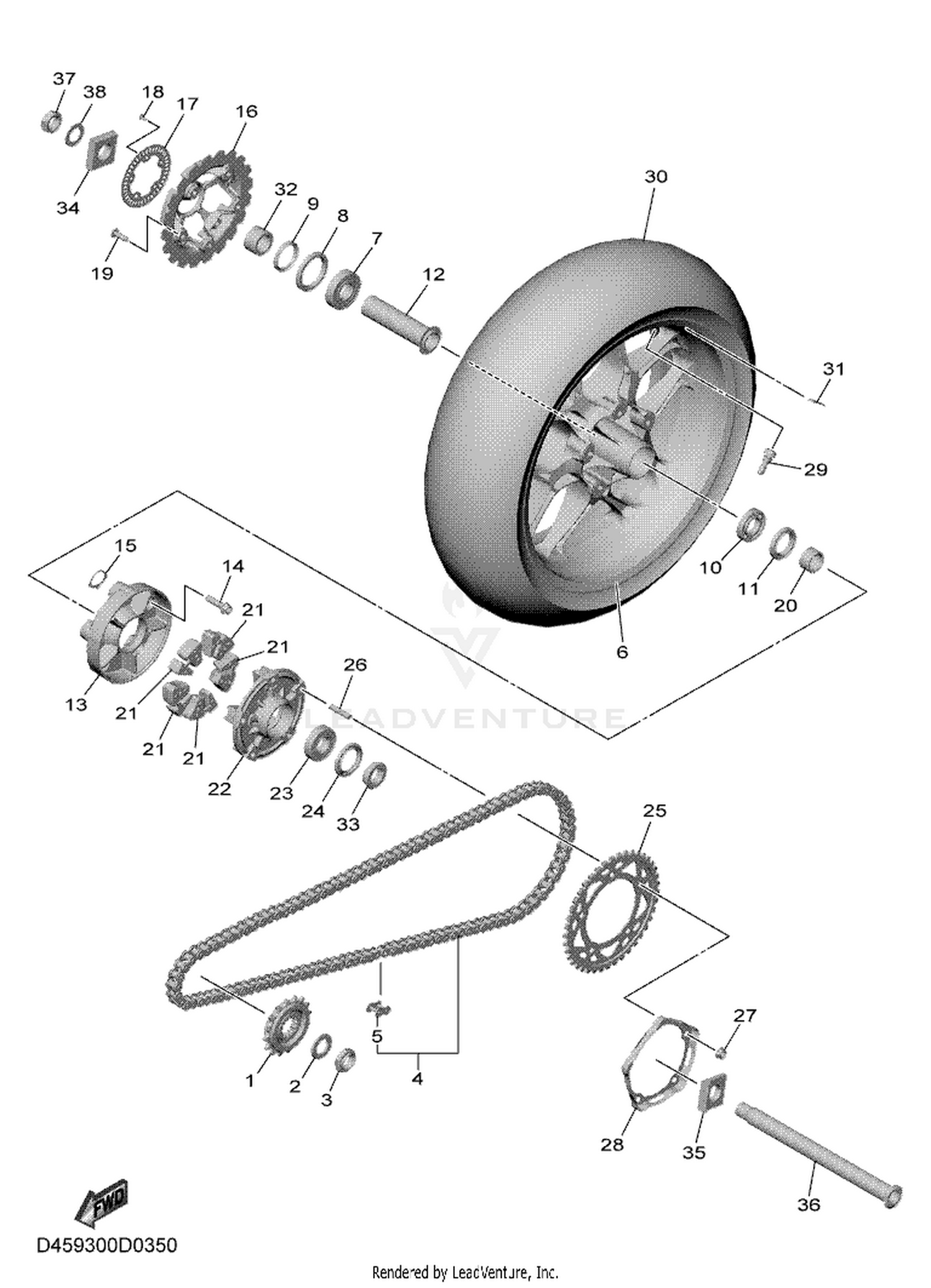 35 REAR WHEEL