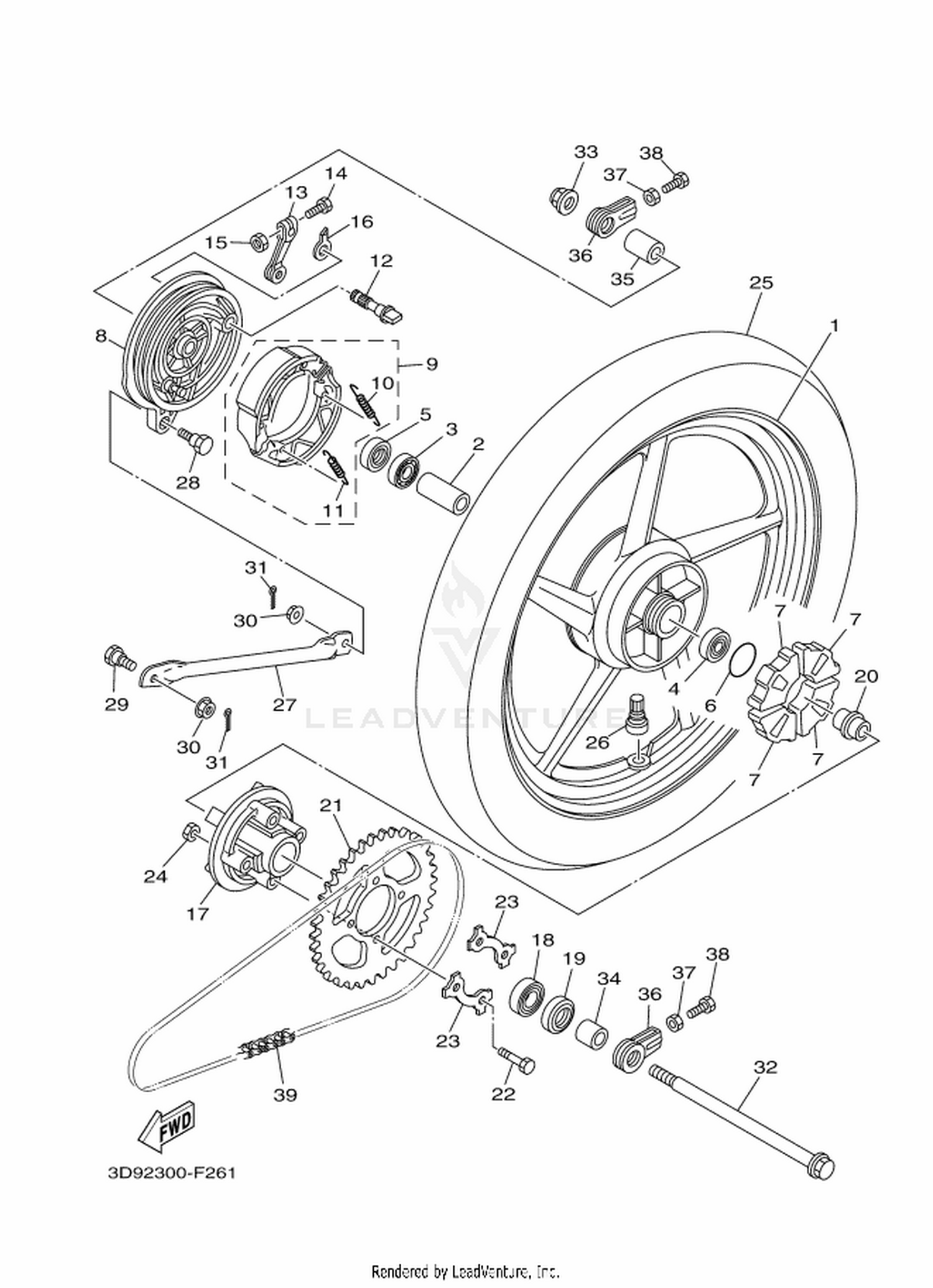 25 REAR WHEEL