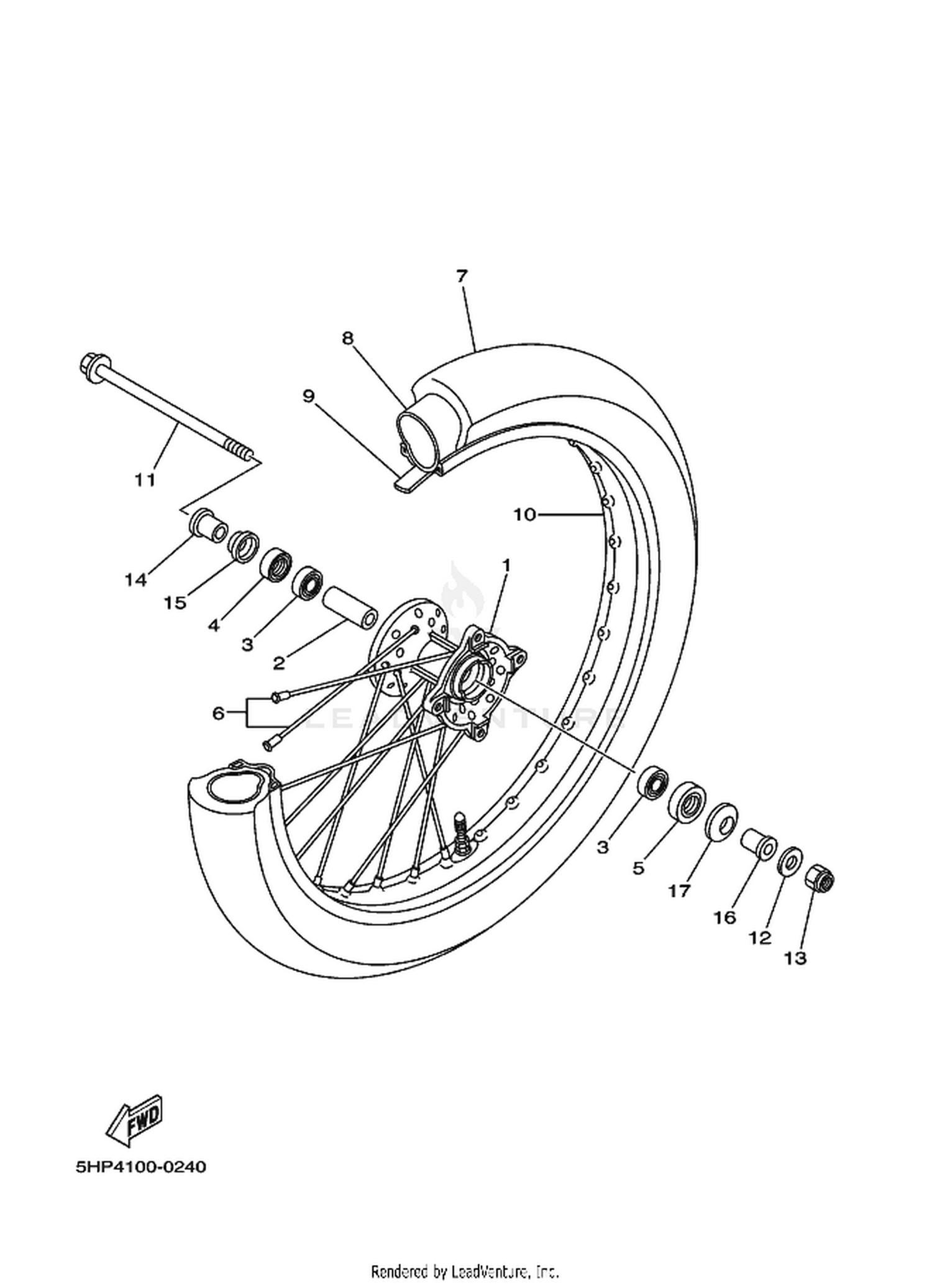 24 FRONT WHEEL
