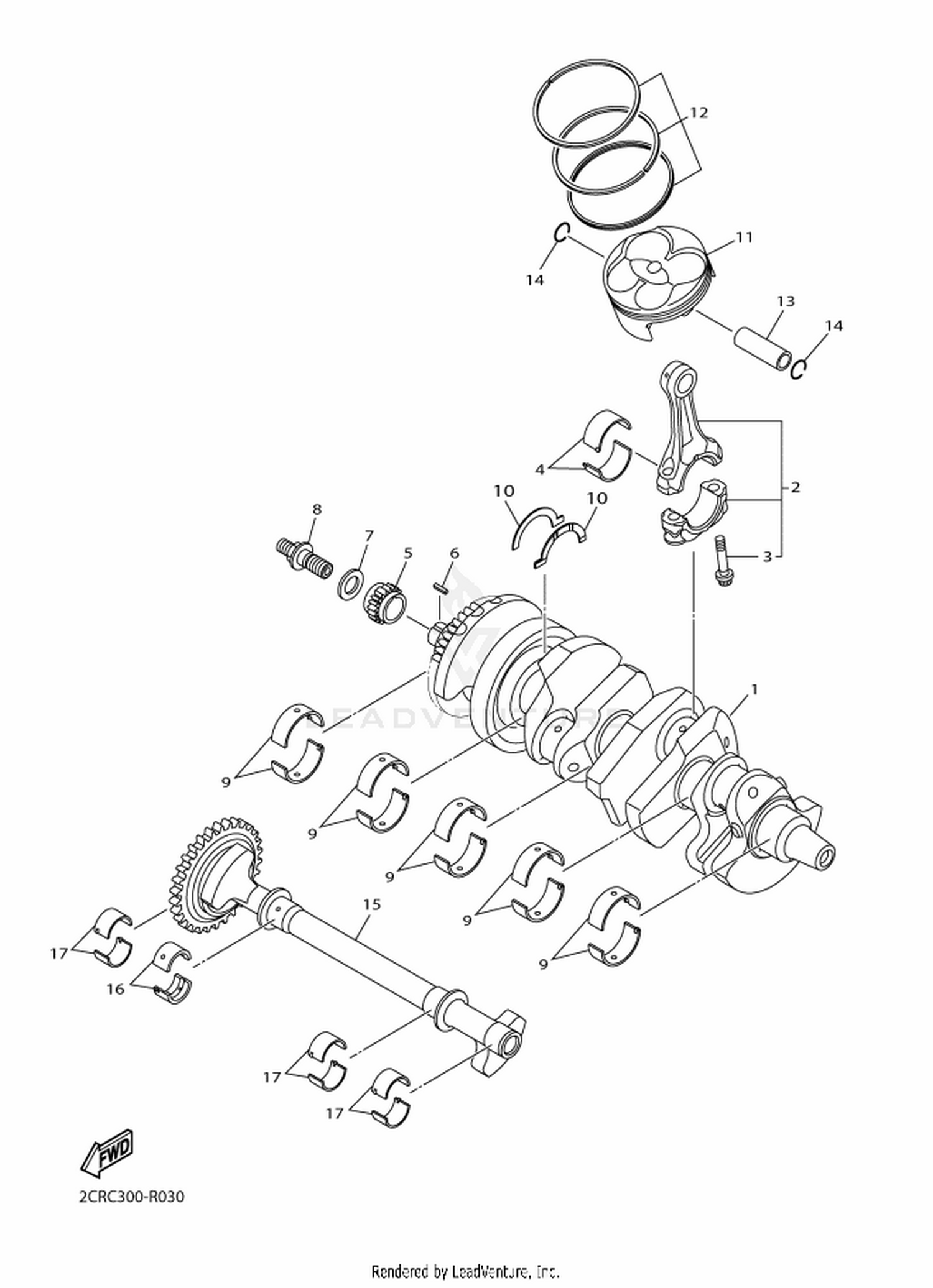 03 CRANKSHAFT  PISTON