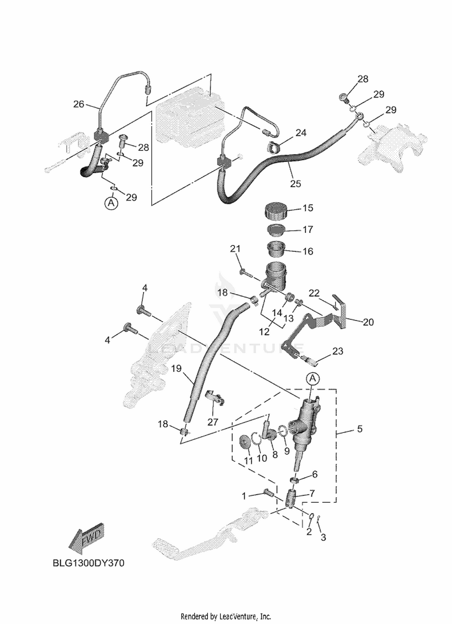 37 REAR MASTER CYLINDER