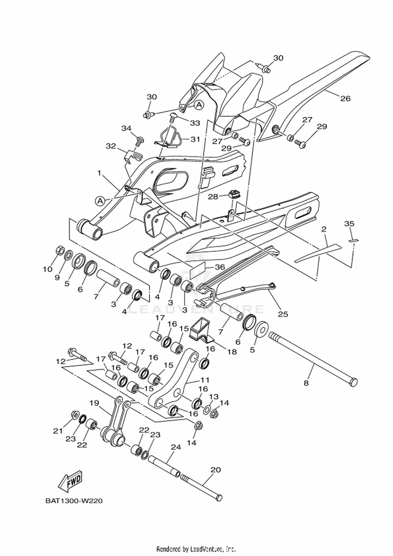 23 REAR ARM