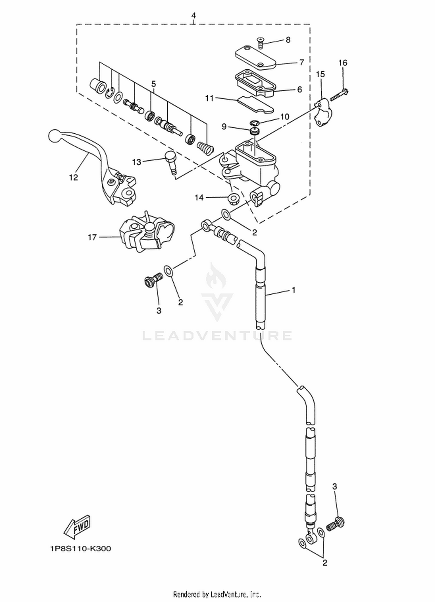 33 FRONT MASTER CYLINDER