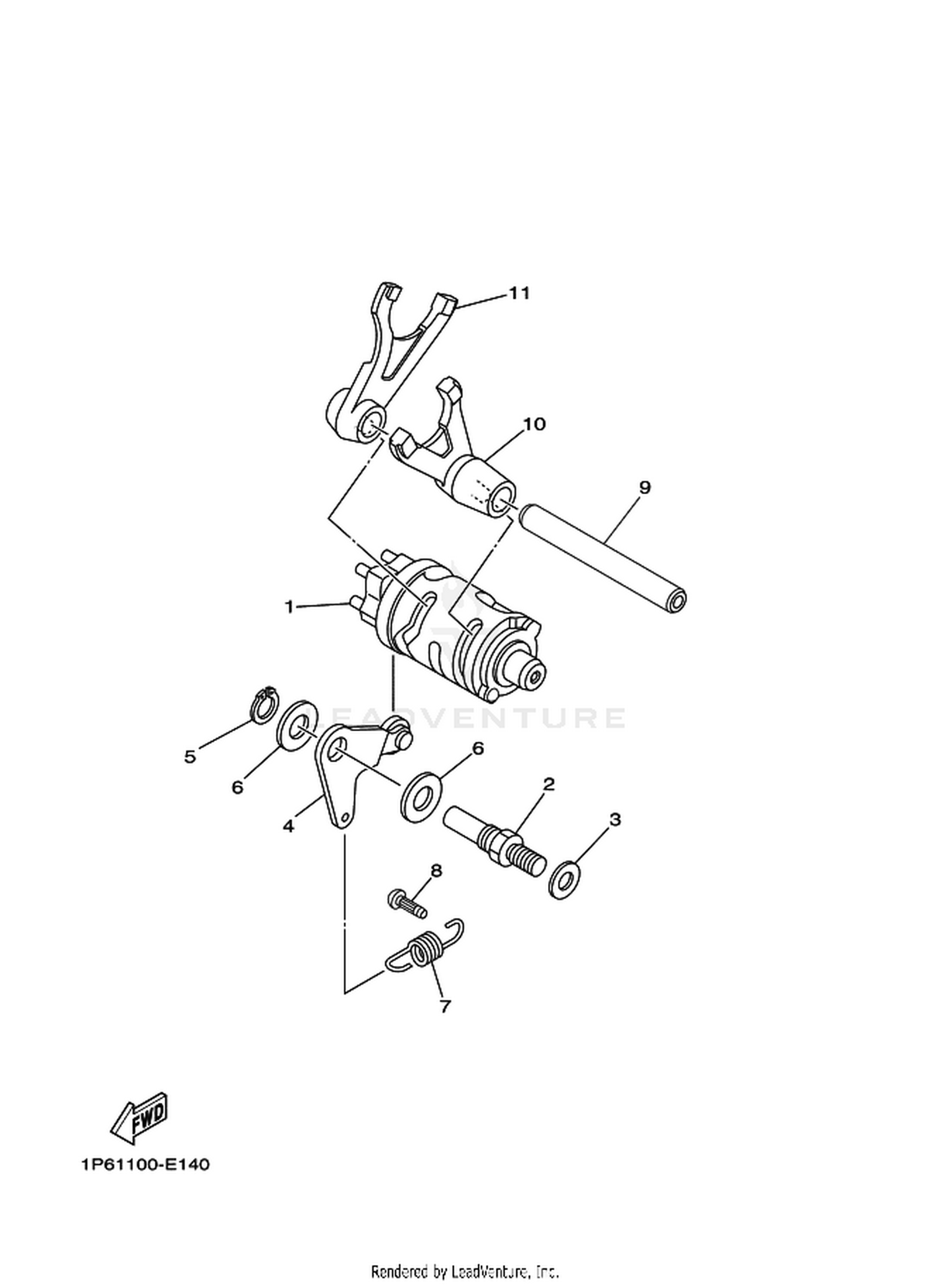 14 SHIFT CAM  FORK