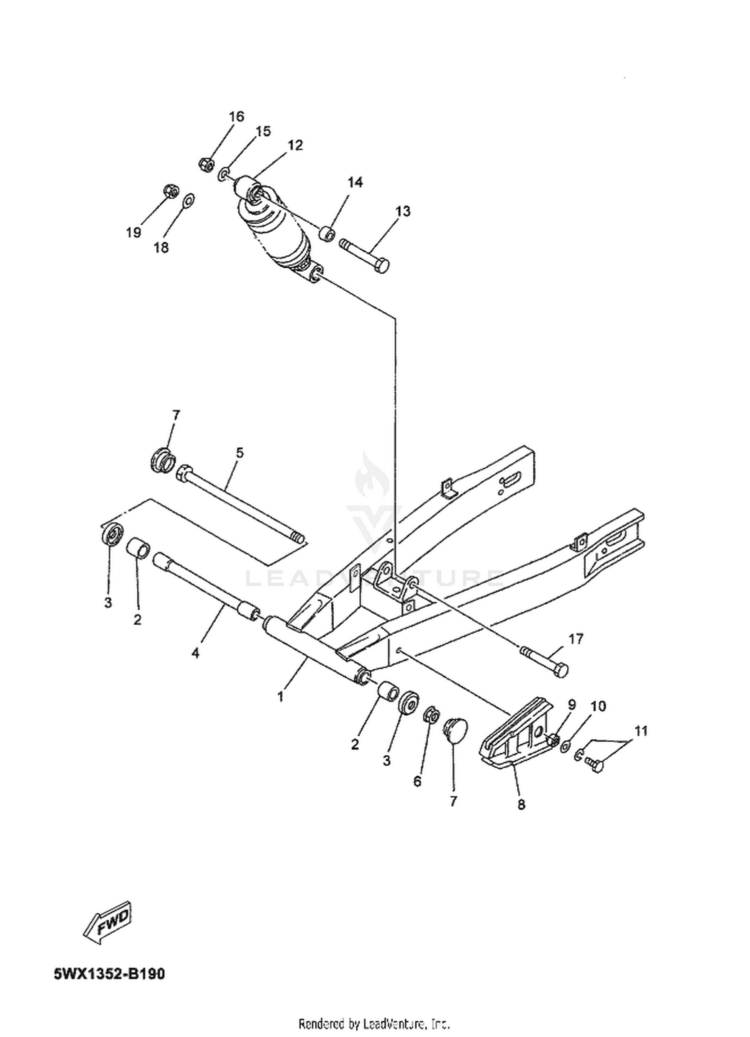 19 REAR ARM  SUSPENSION
