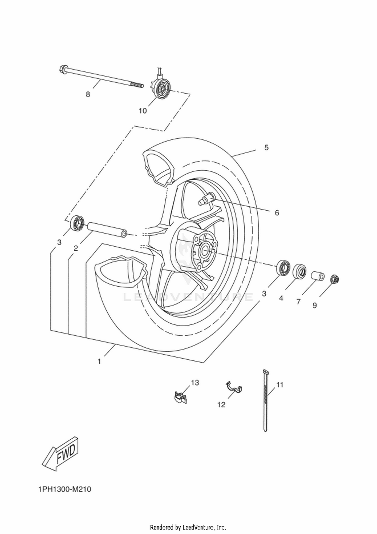 21 FRONT WHEEL