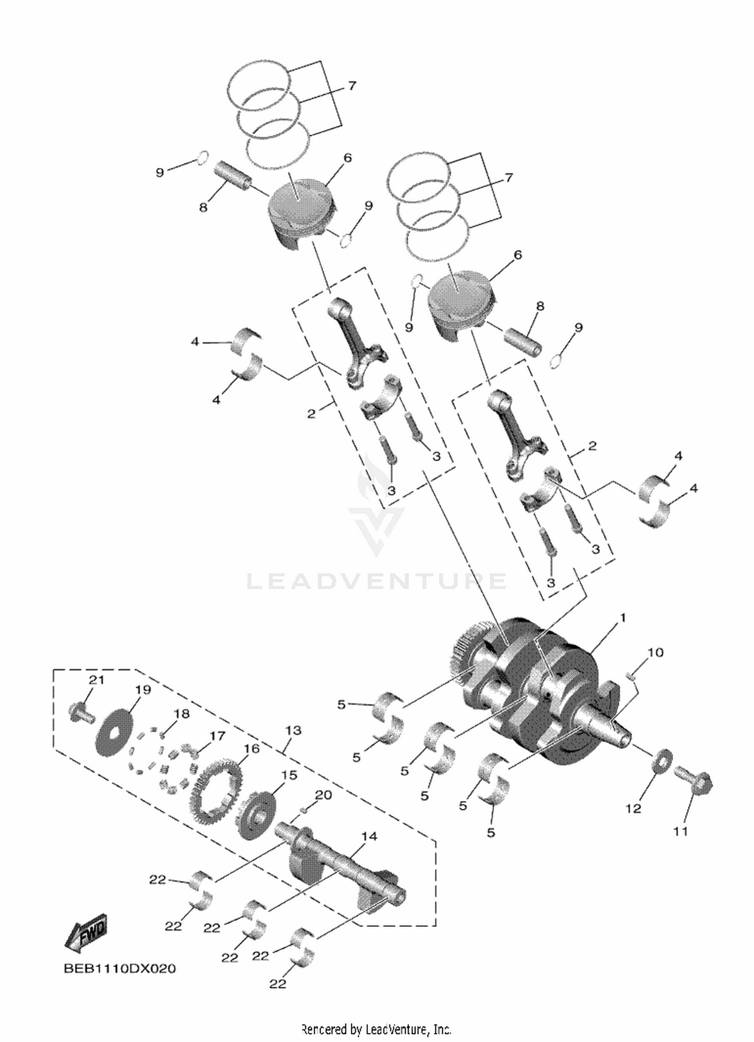 02 CRANKSHAFT  PISTON