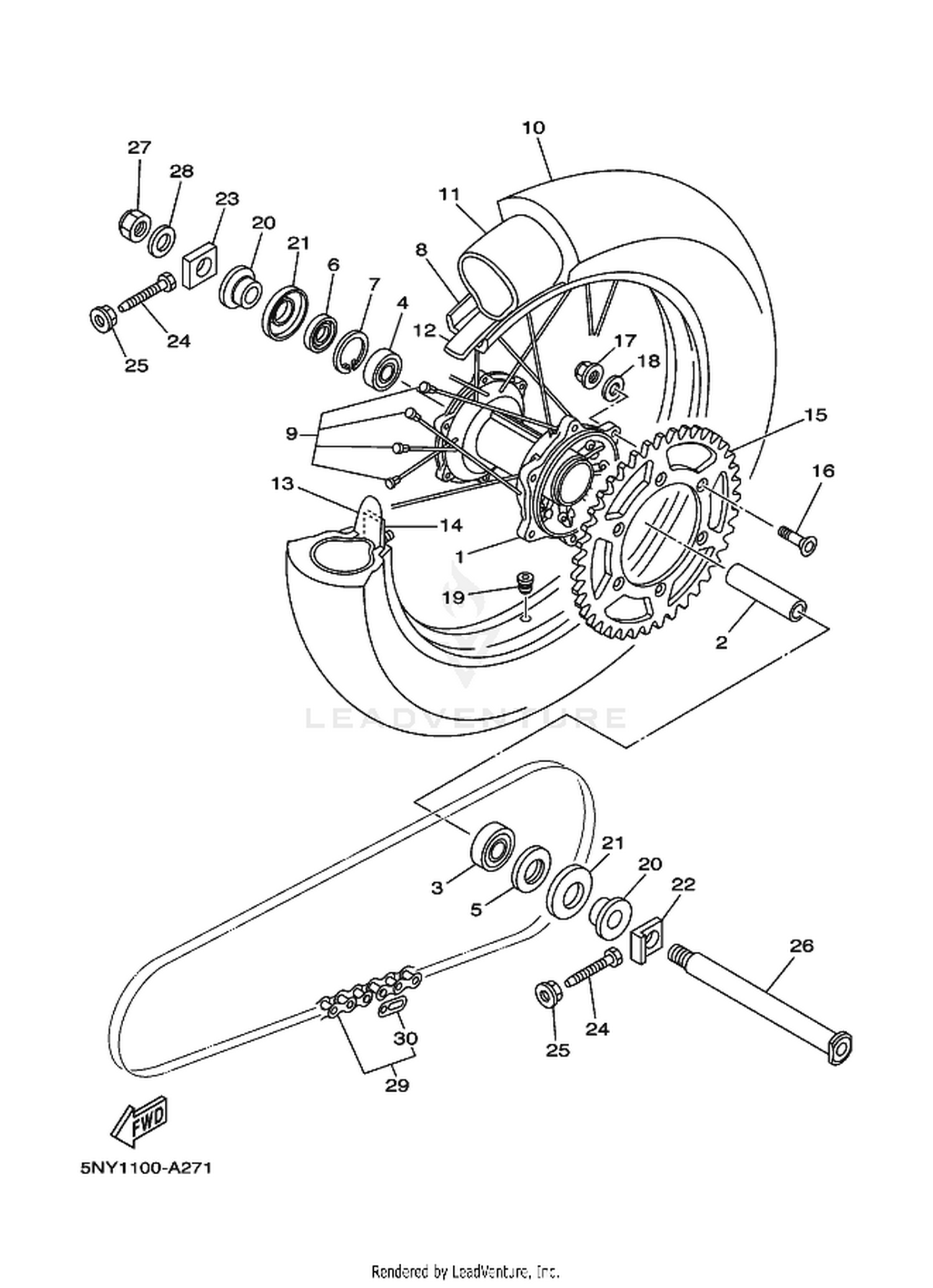27 REAR WHEEL
