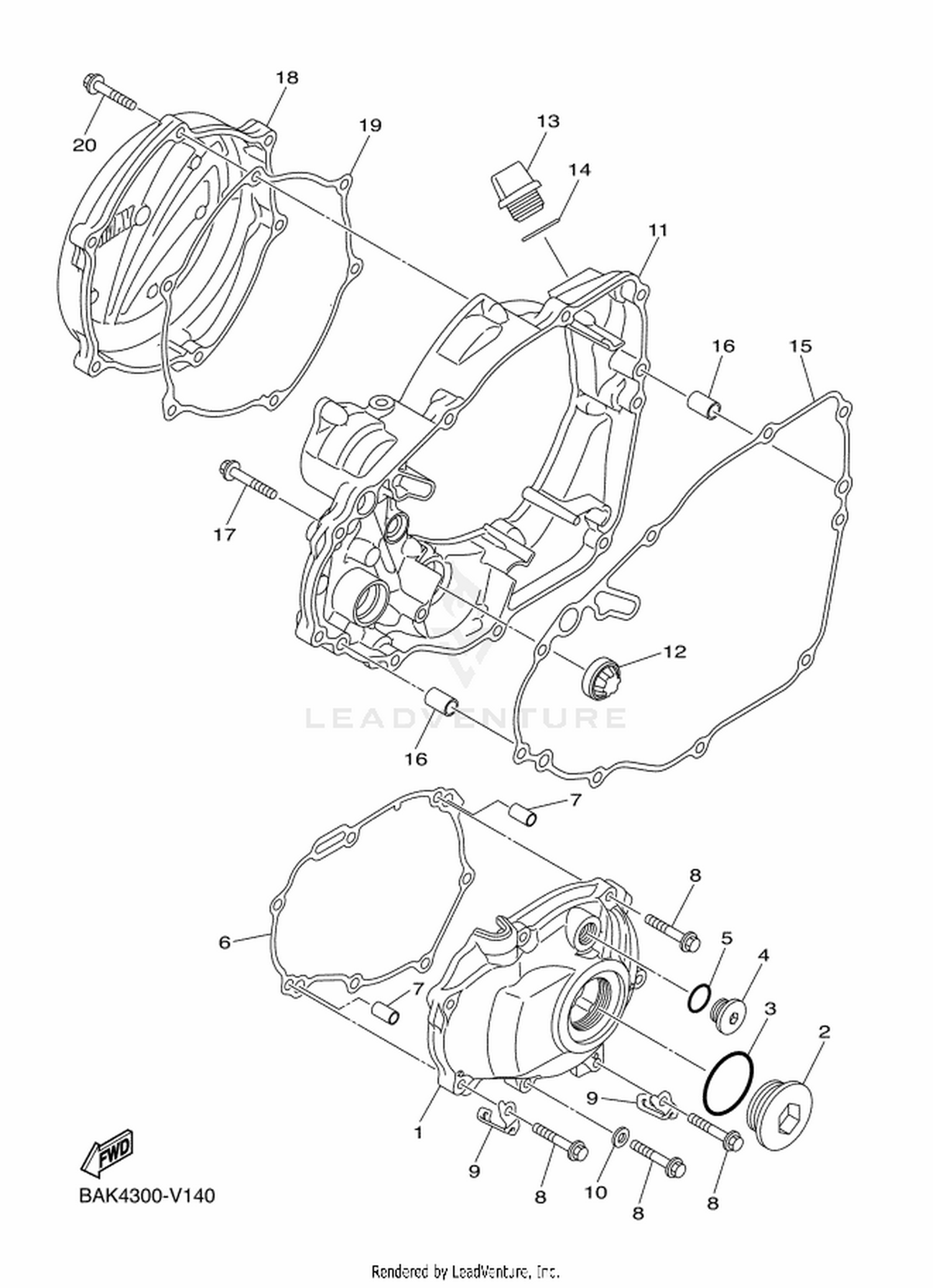 14 CRANKCASE COVER 1