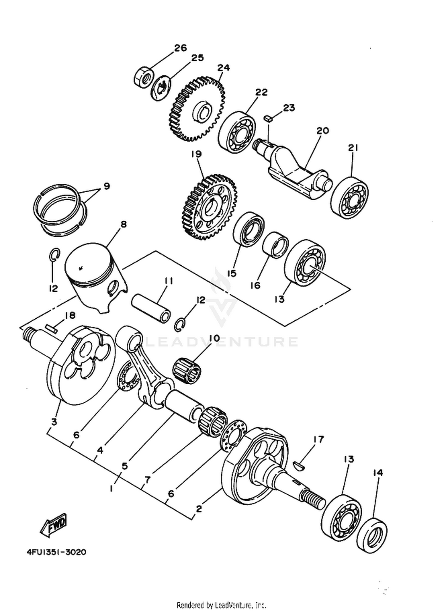 02 CRANKSHAFT  PISTON