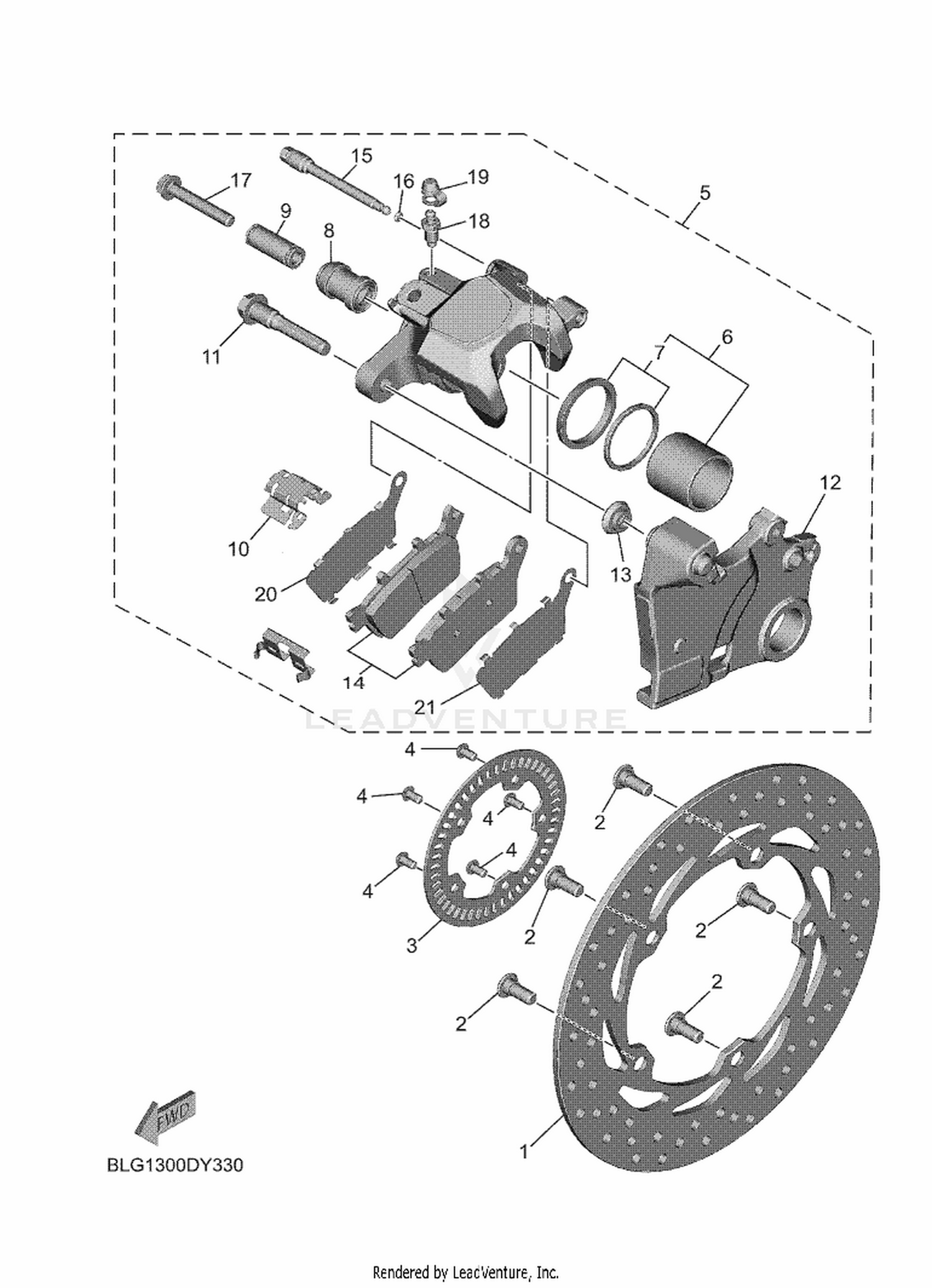 33 REAR BRAKE CALIPER