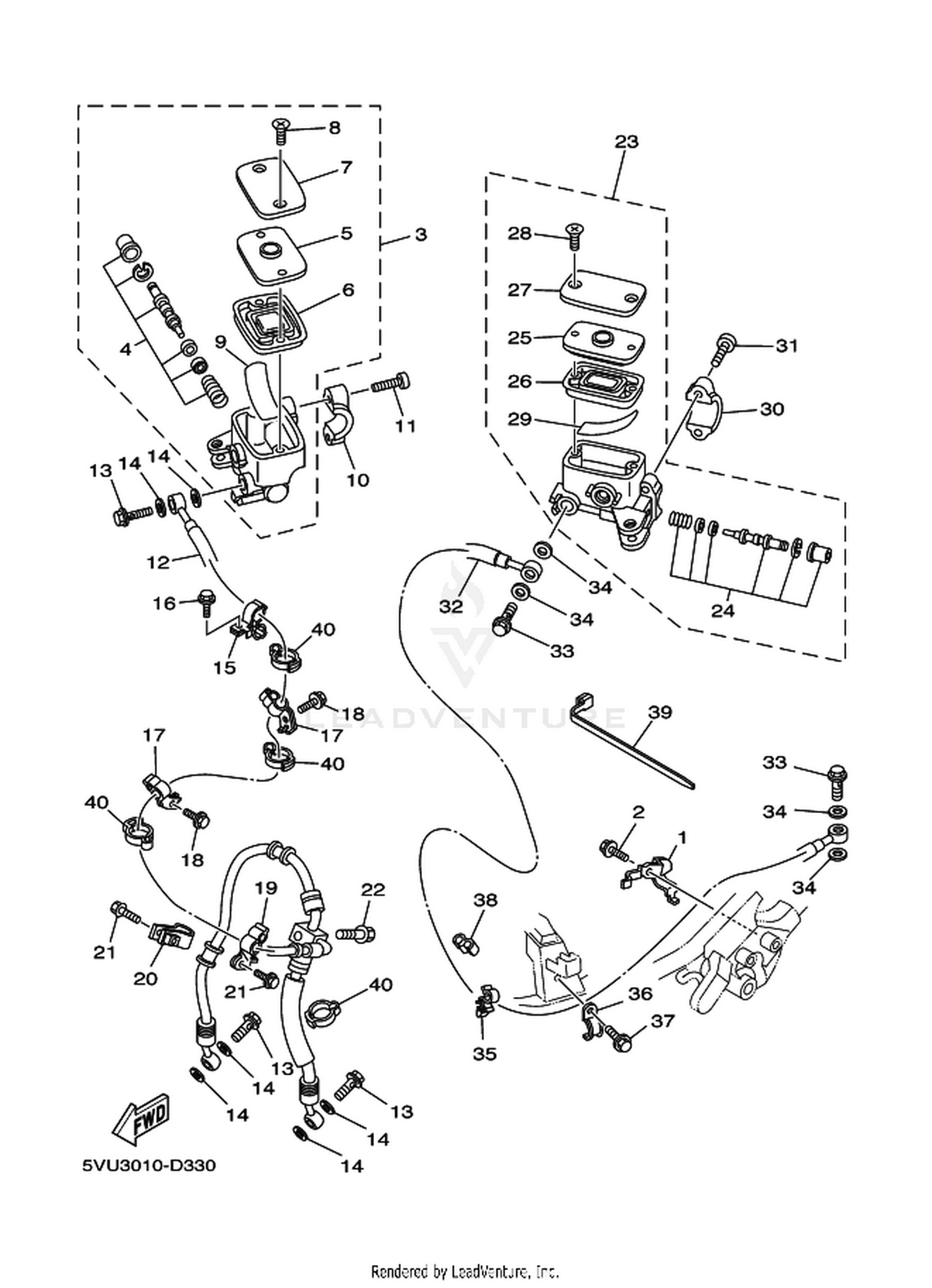 33 FRONT MASTER CYLINDER