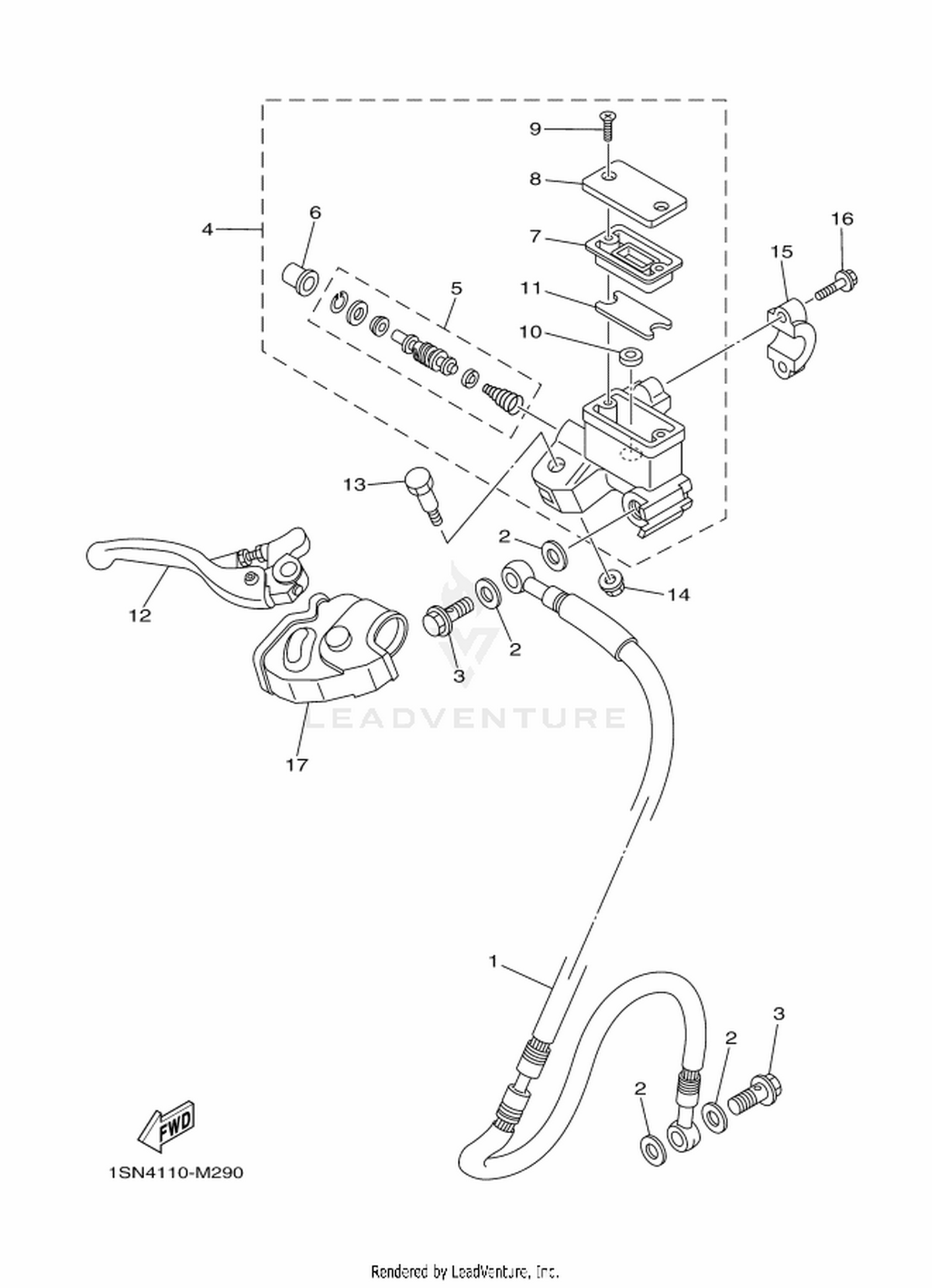 29 FRONT MASTER CYLINDER