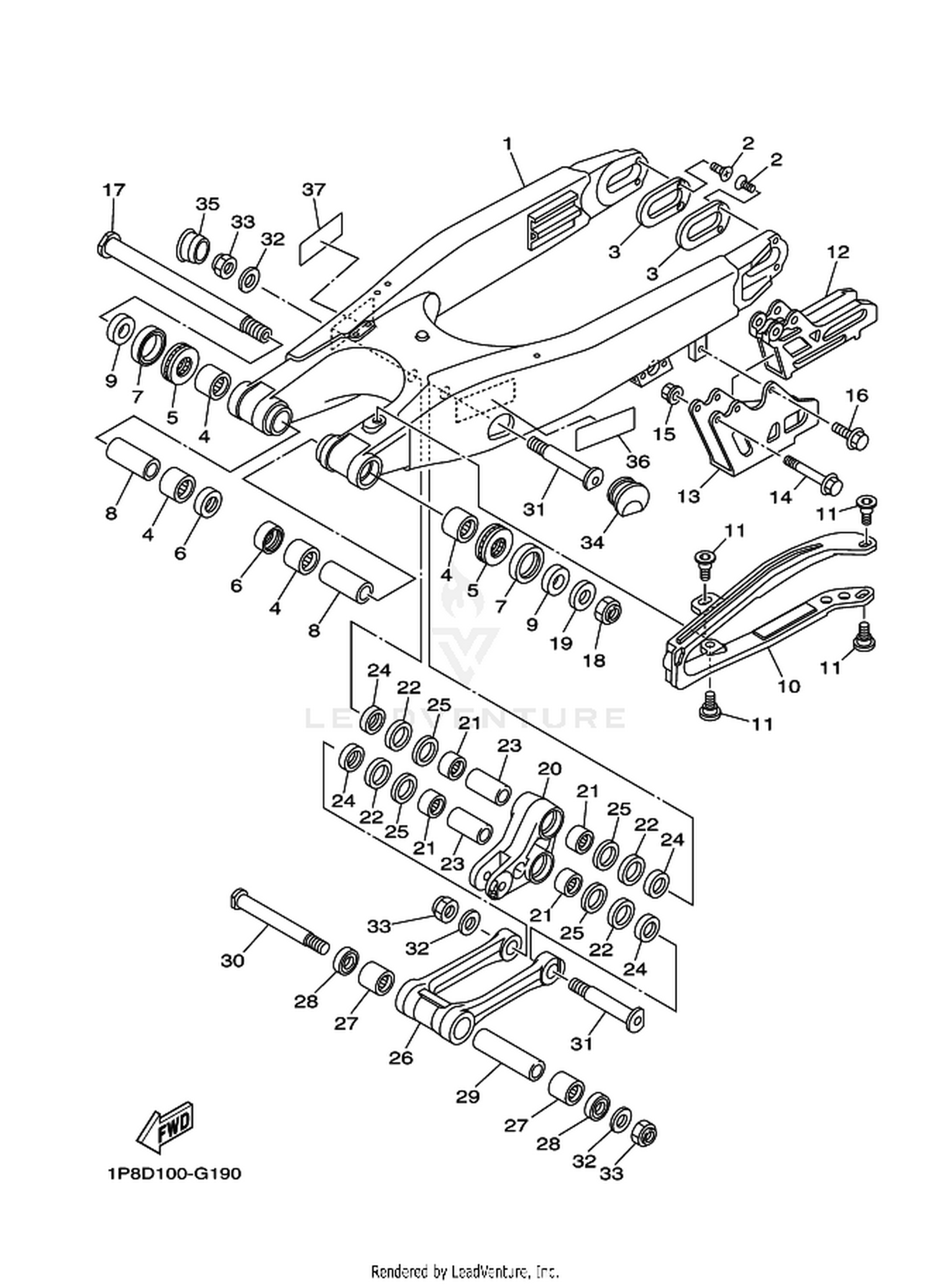 19 REAR ARM