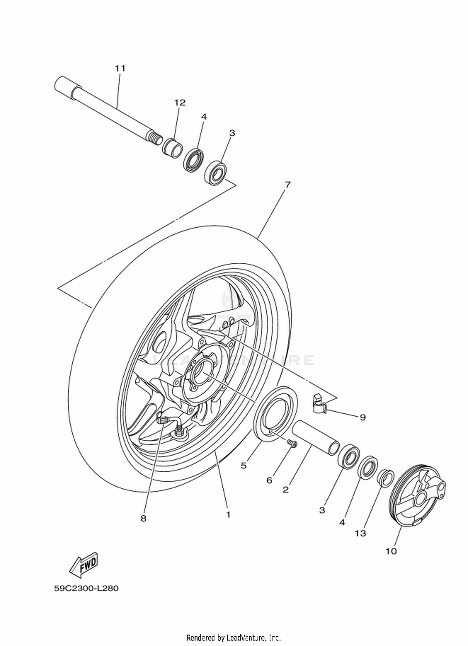 28 FRONT WHEEL